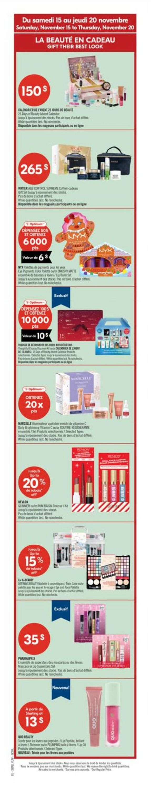 Flyer Pharmaprix 15.11.2025 - 20.11.2025