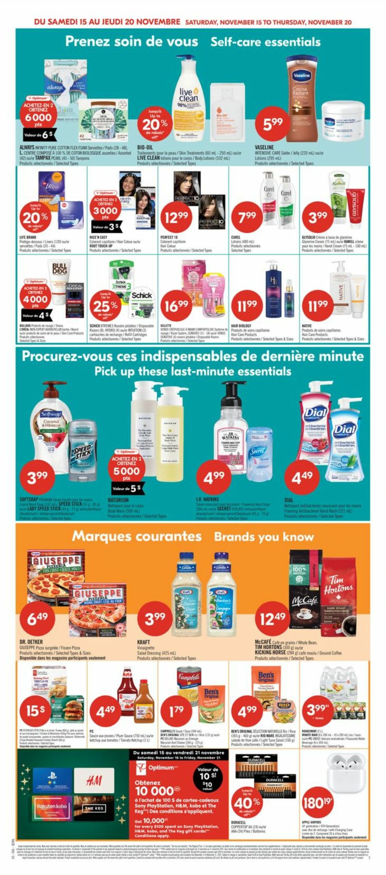 Flyer Pharmaprix 15.11.2025 - 20.11.2025