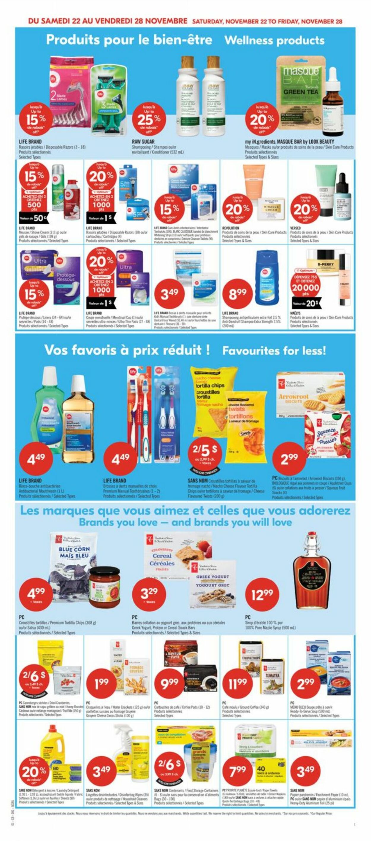 Flyer Pharmaprix 22.11.2025 - 28.11.2025
