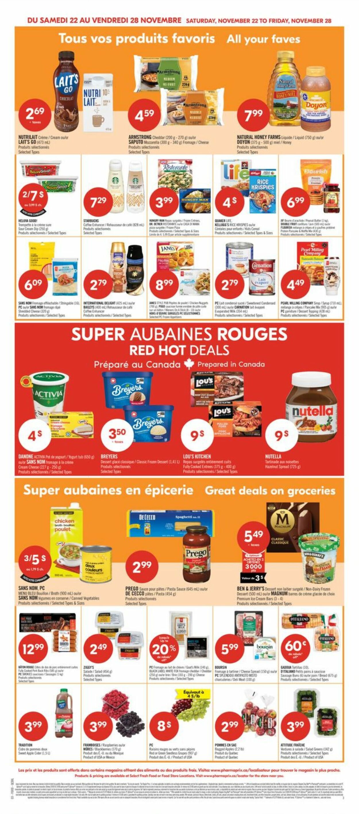 Flyer Pharmaprix 22.11.2025 - 28.11.2025
