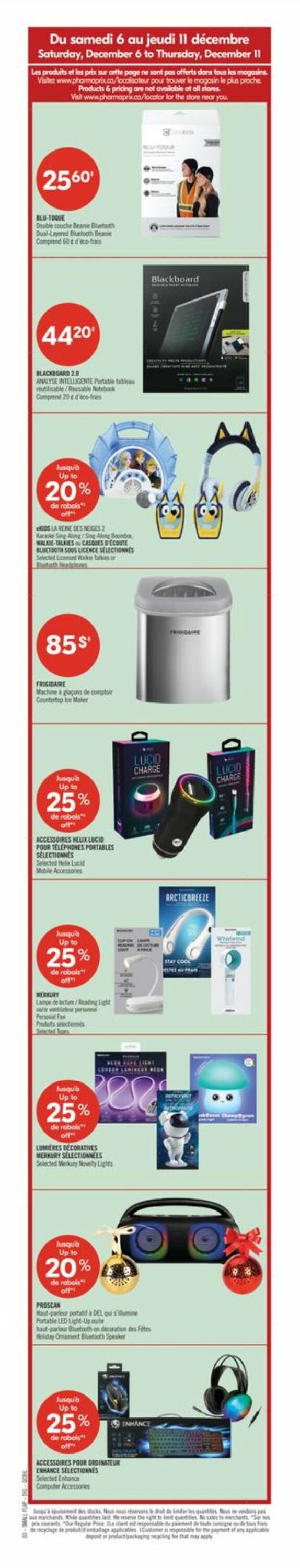 Flyer Pharmaprix 06.12.2025 - 11.12.2025