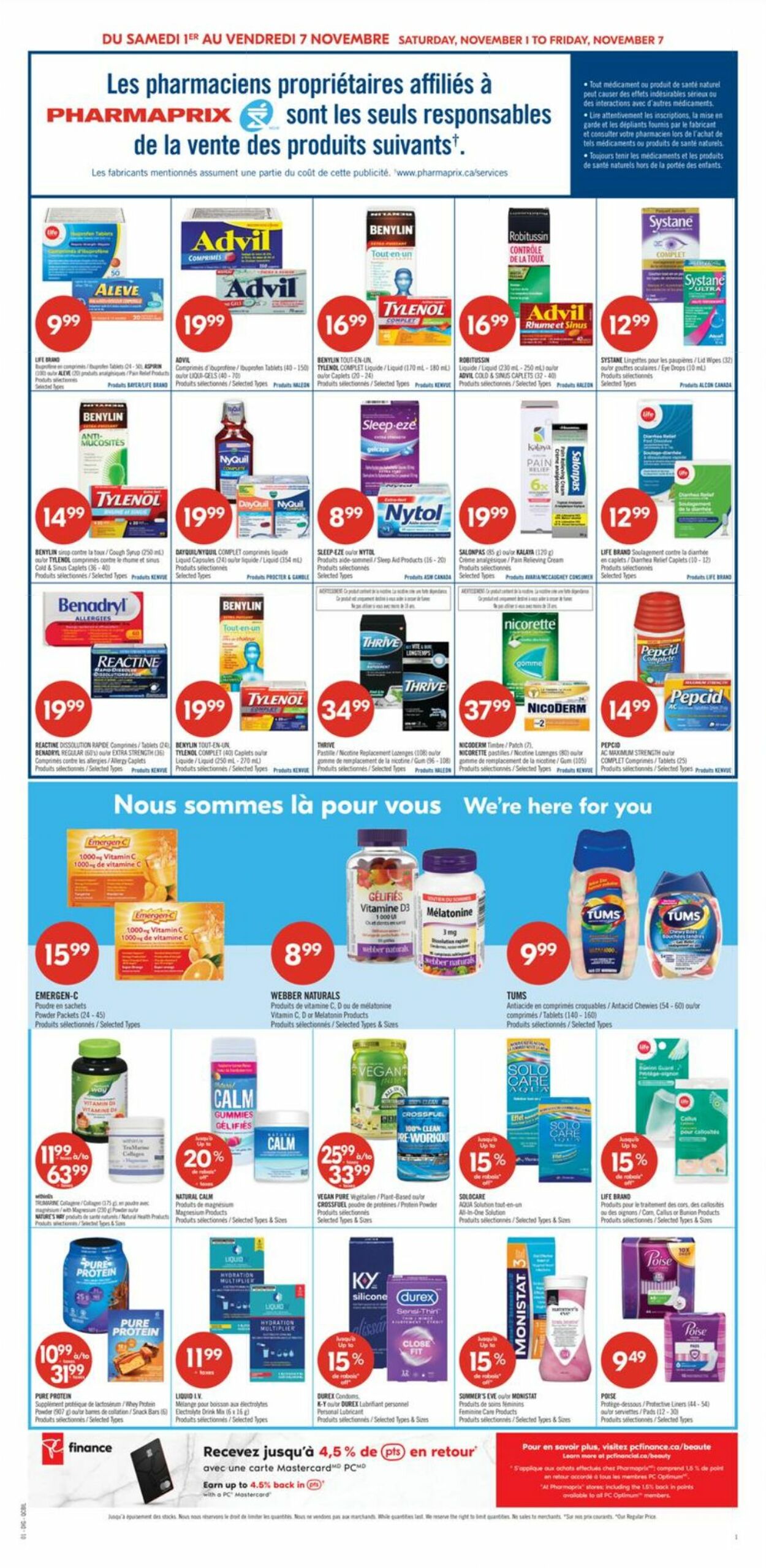 Flyer Pharmaprix 01.11.2025 - 07.11.2025