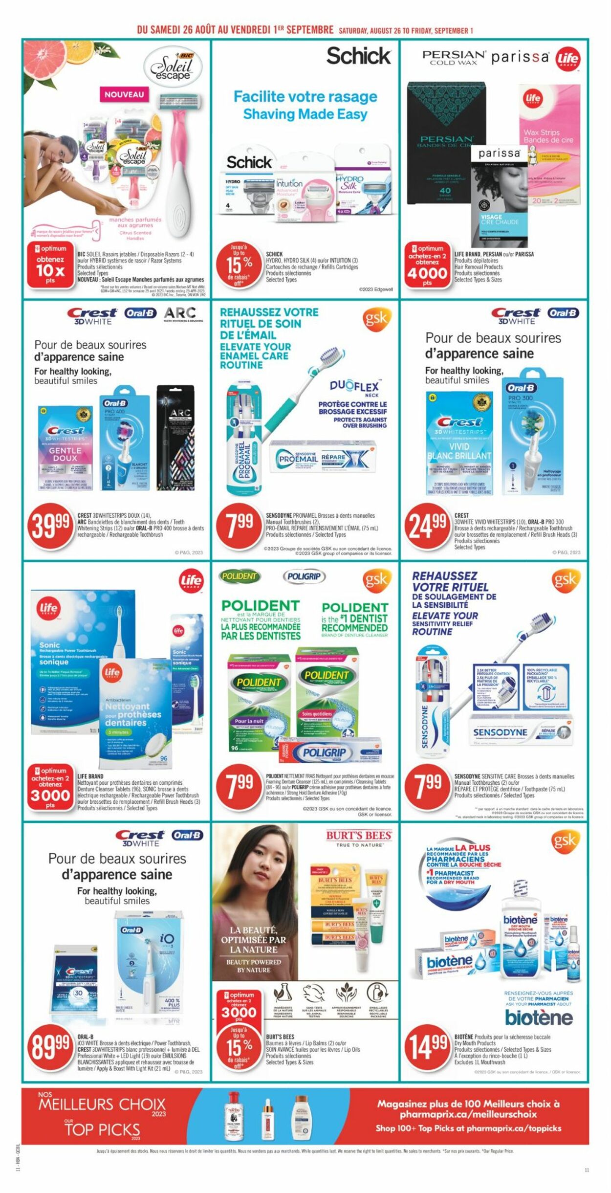 Flyer Pharmaprix 26.08.2023 - 01.09.2023