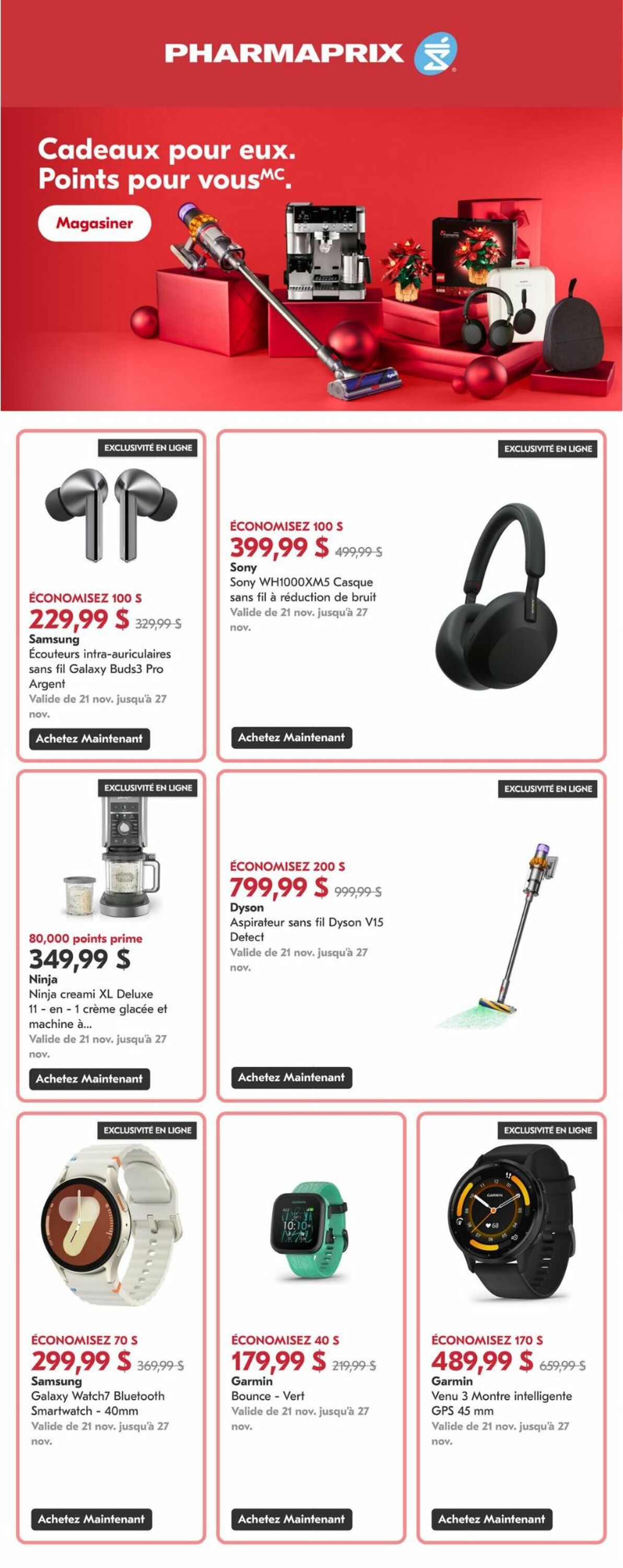 Flyer Pharmaprix 21.11.2025 - 26.11.2025