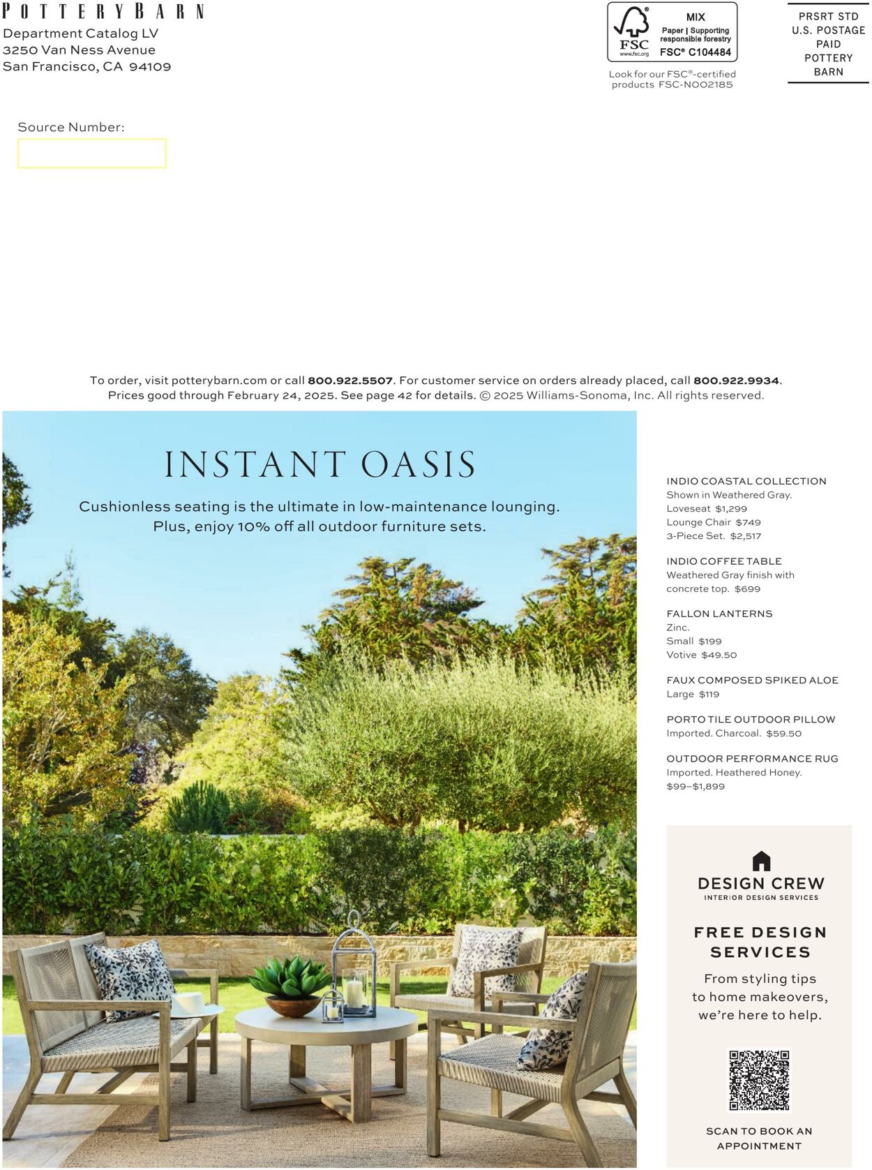 Flyer Pottery Barn 21.01.2025 - 21.06.2025