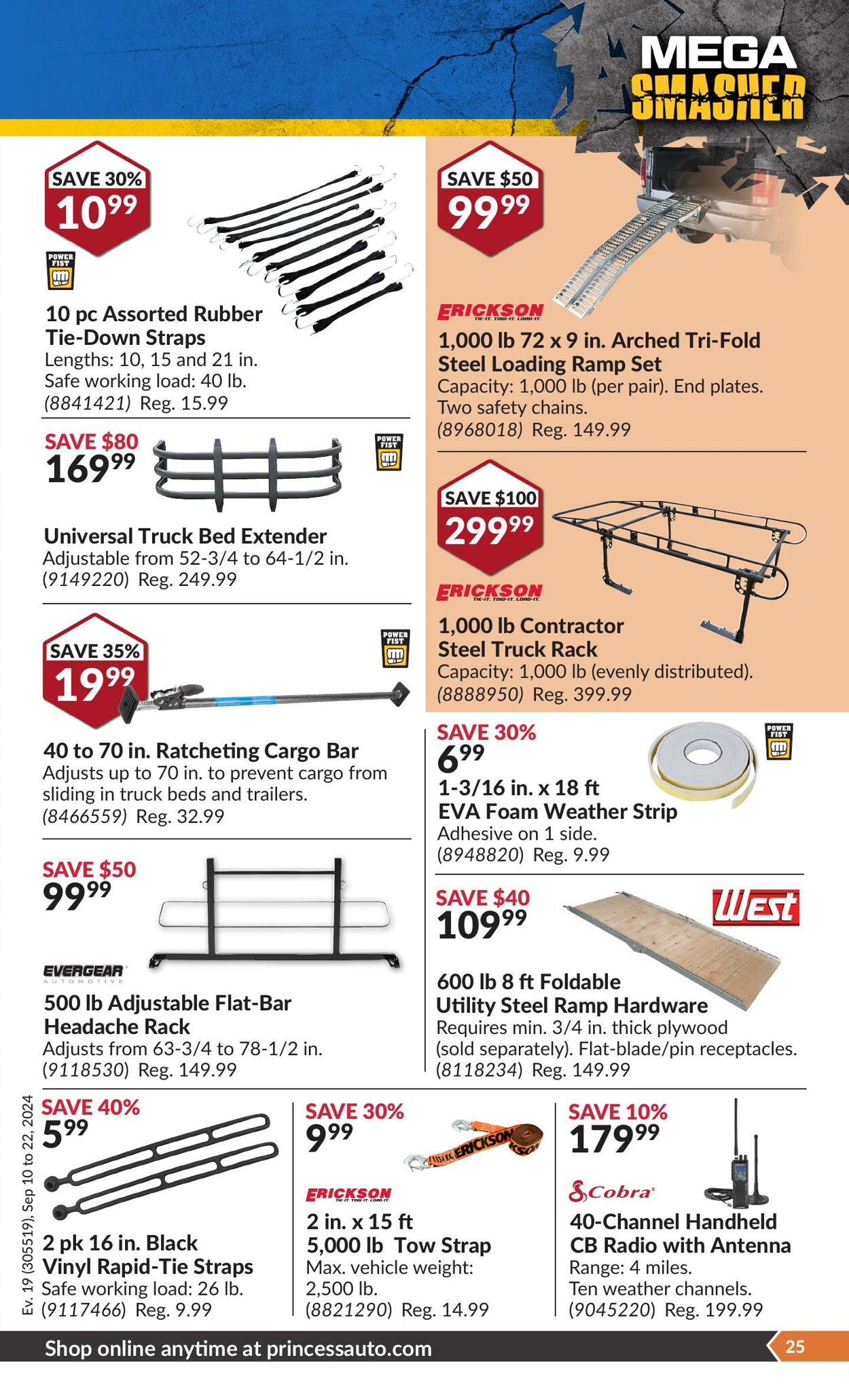 Flyer Princess Auto 10.09.2024 - 22.09.2024