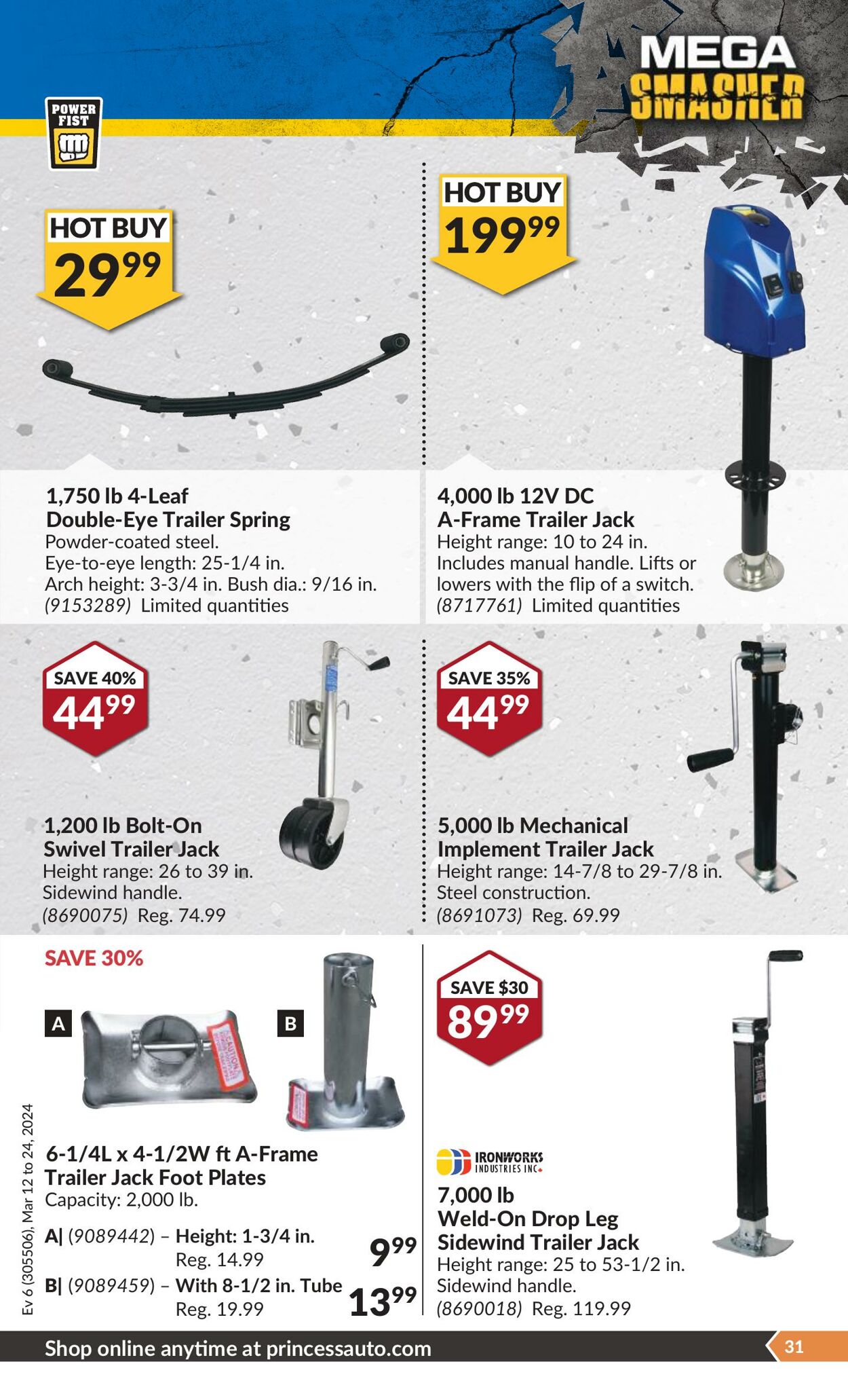 Flyer Princess Auto 12.03.2024 - 24.03.2024