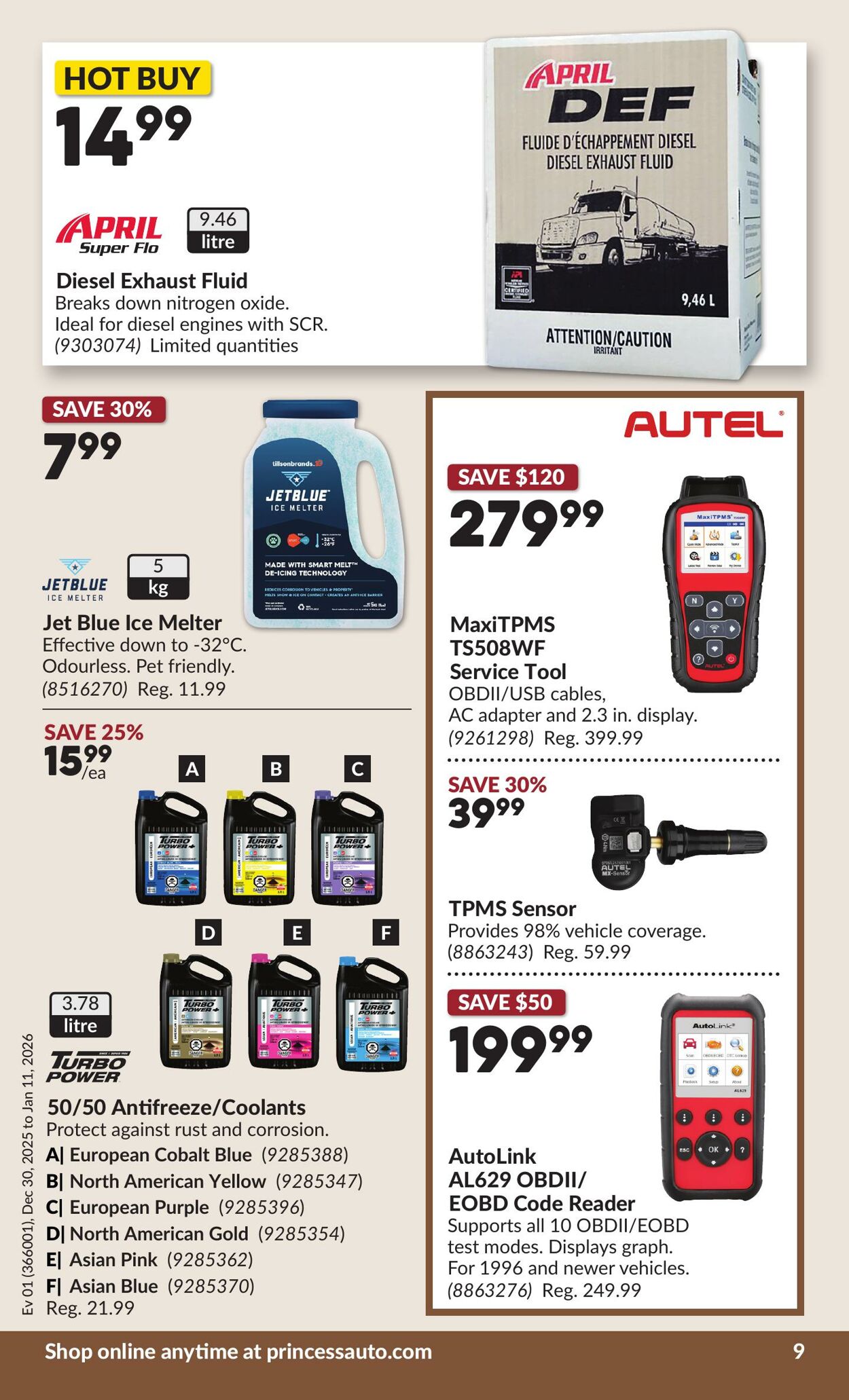 Flyer Princess Auto 30.12.2025 - 11.01.2026