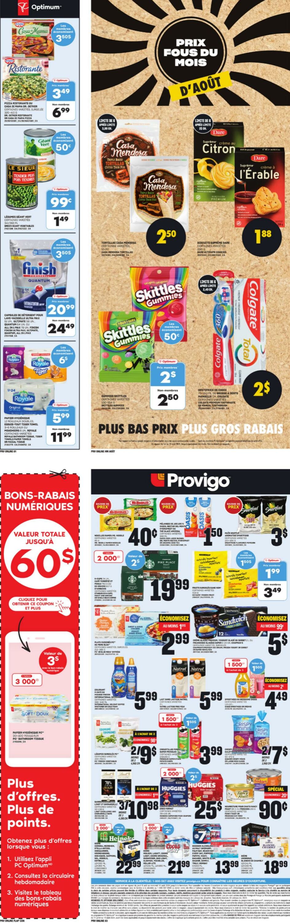 Flyer Provigo 08.08.2024 - 15.08.2024