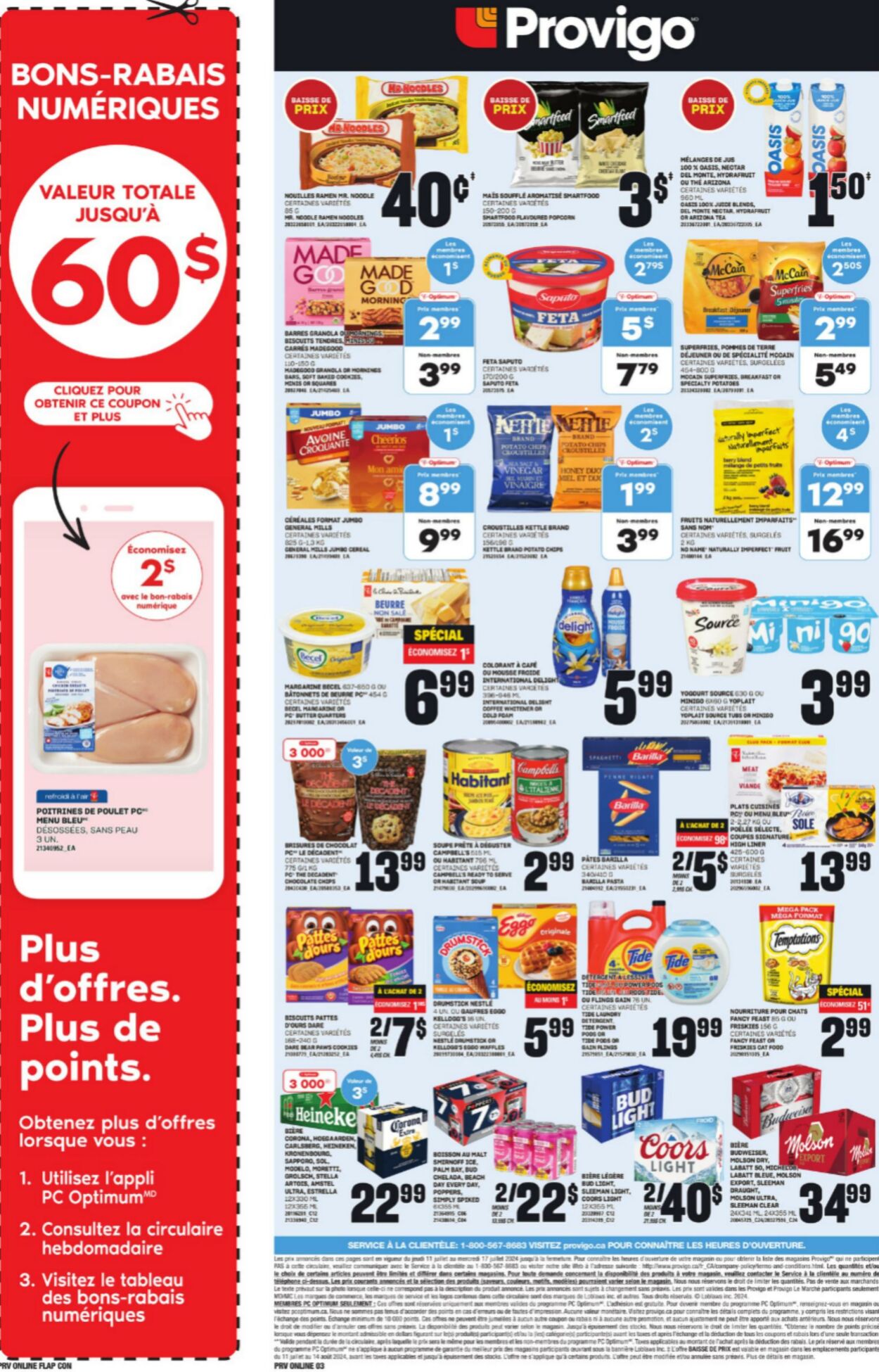 Flyer Provigo 11.07.2024 - 16.07.2024