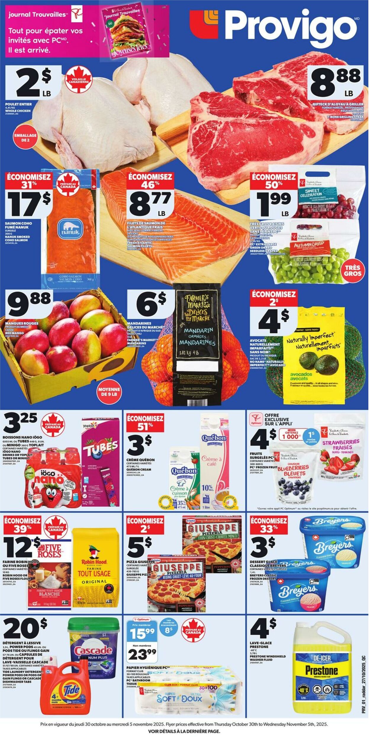 Flyer Provigo 30.10.2025 - 05.11.2025