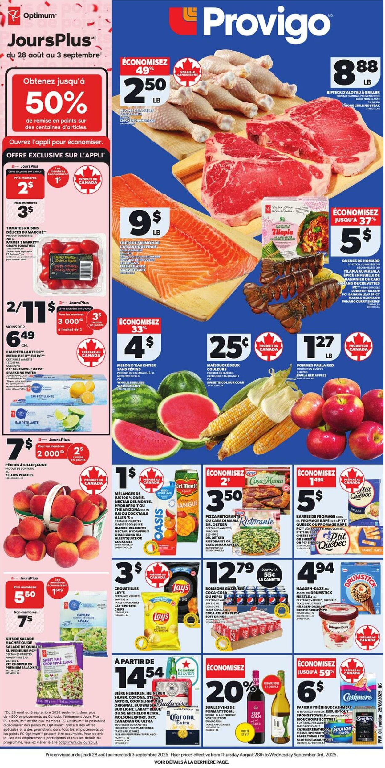 Flyer Provigo 28.08.2025 - 03.09.2025