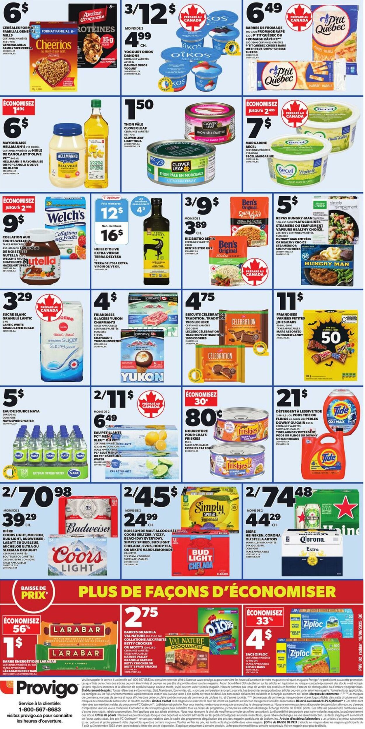 Flyer Provigo 21.08.2025 - 27.08.2025