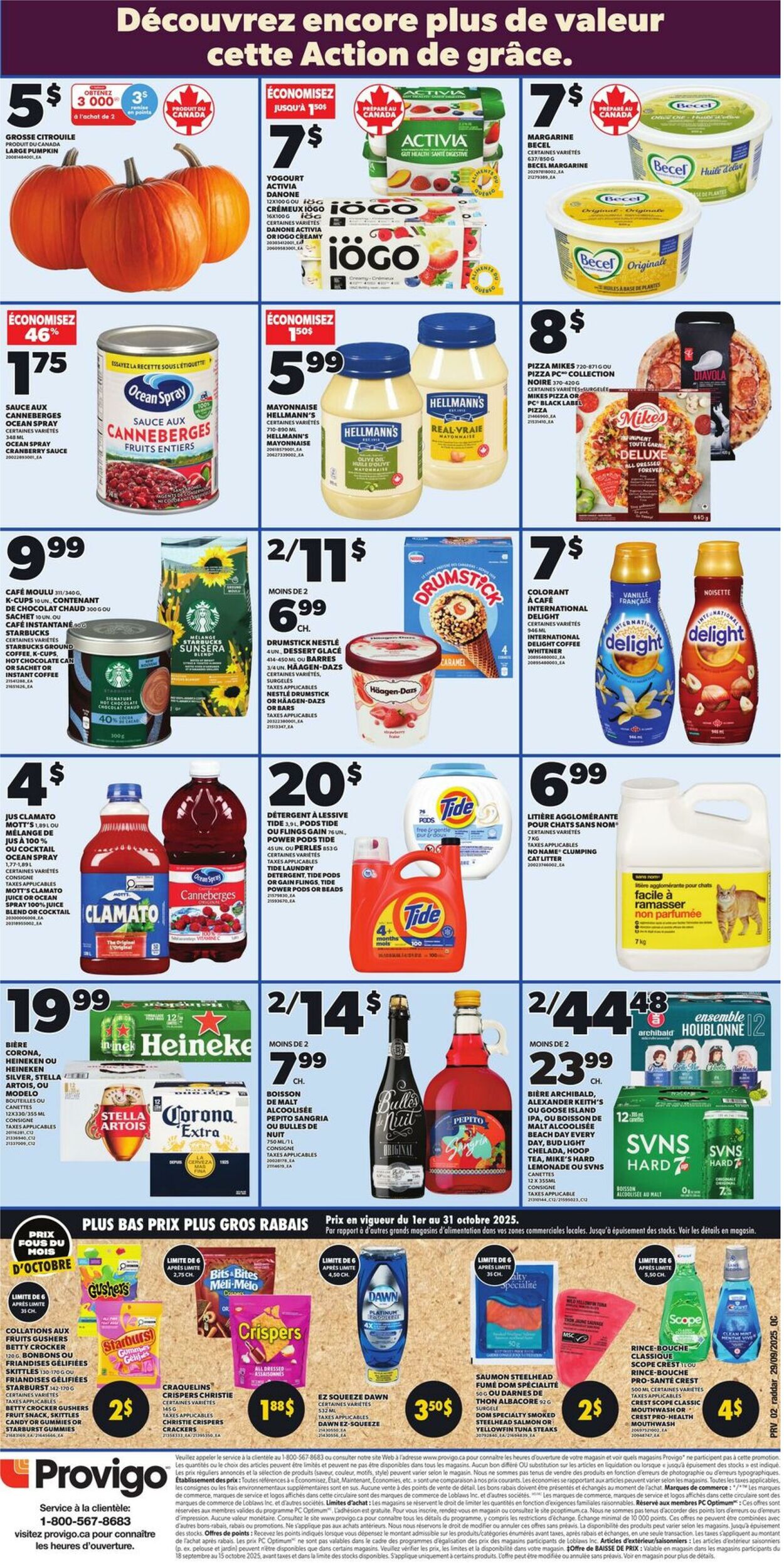 Flyer Provigo 02.10.2025 - 08.10.2025