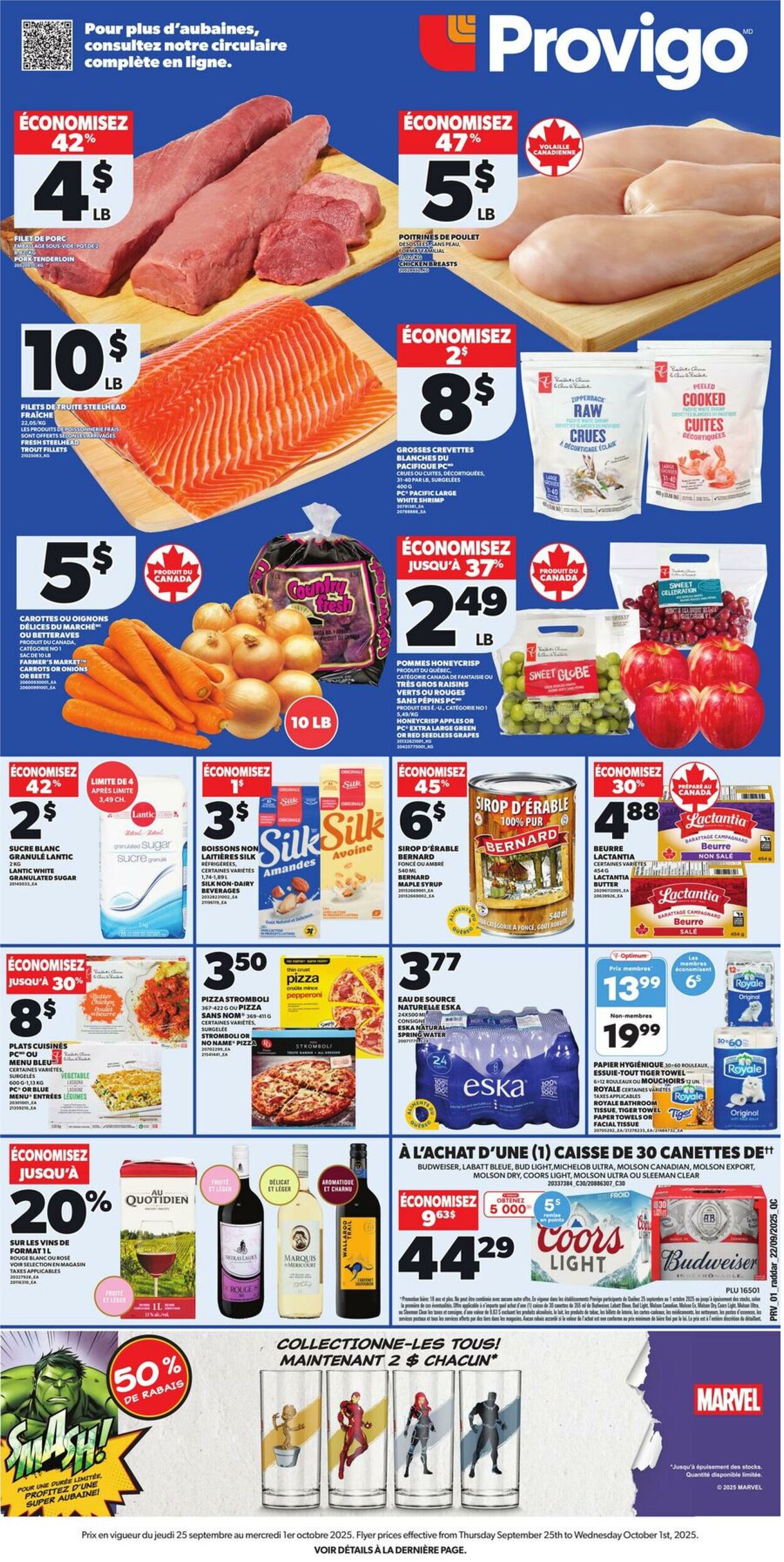 Flyer Provigo 25.09.2025 - 01.10.2025