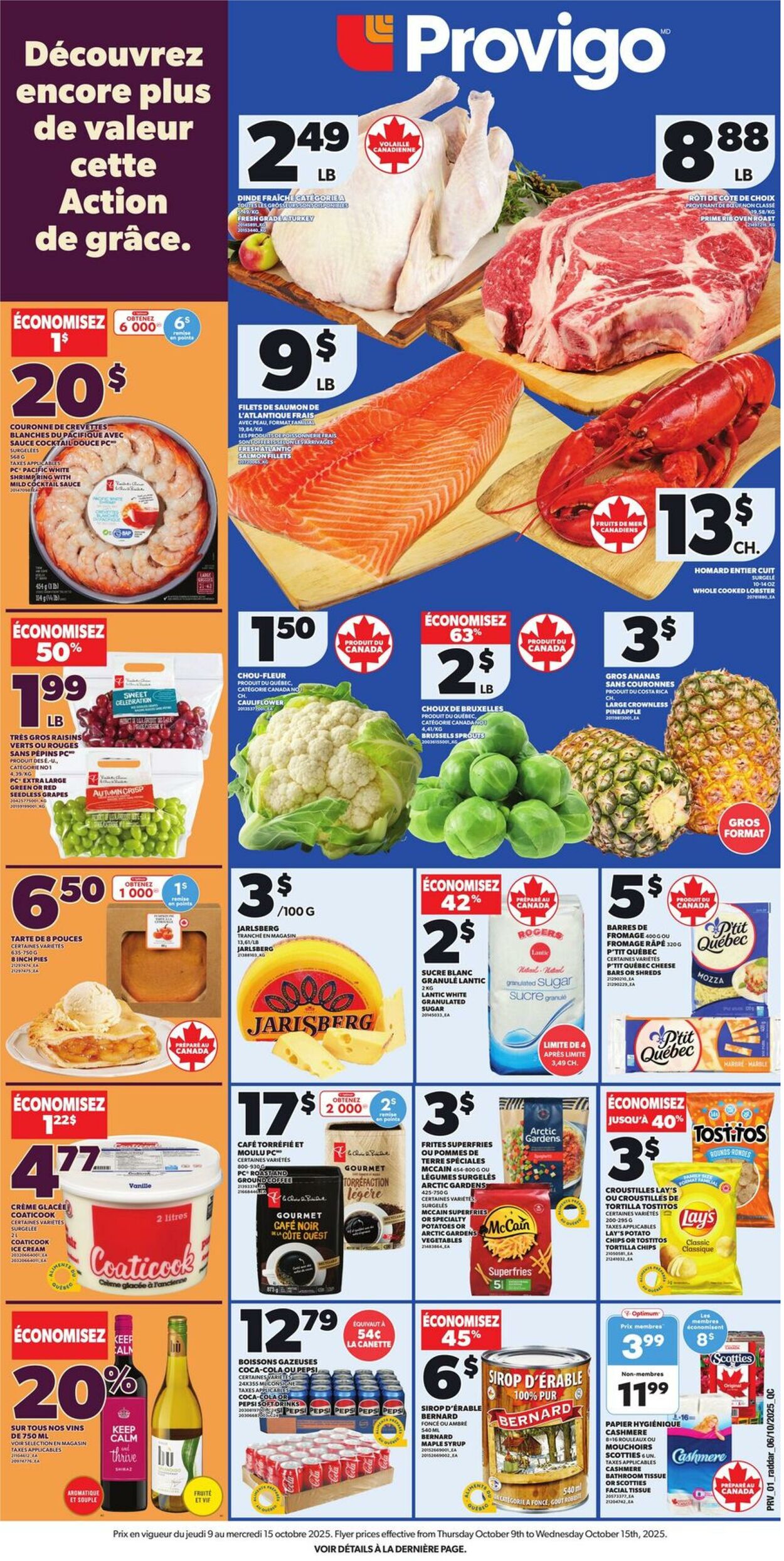 Flyer Provigo 09.10.2025 - 15.10.2025