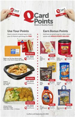 Flyer Quality Foods 19.09.2022-25.09.2022