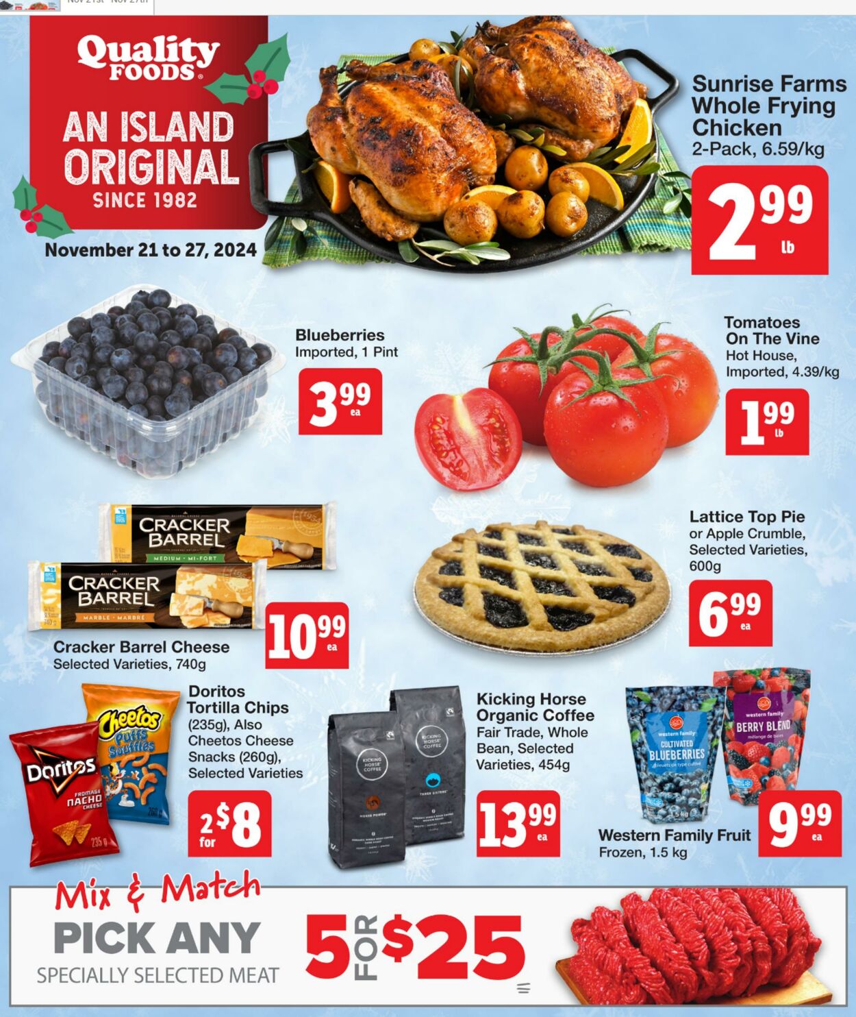 Quality Foods Promotional flyers