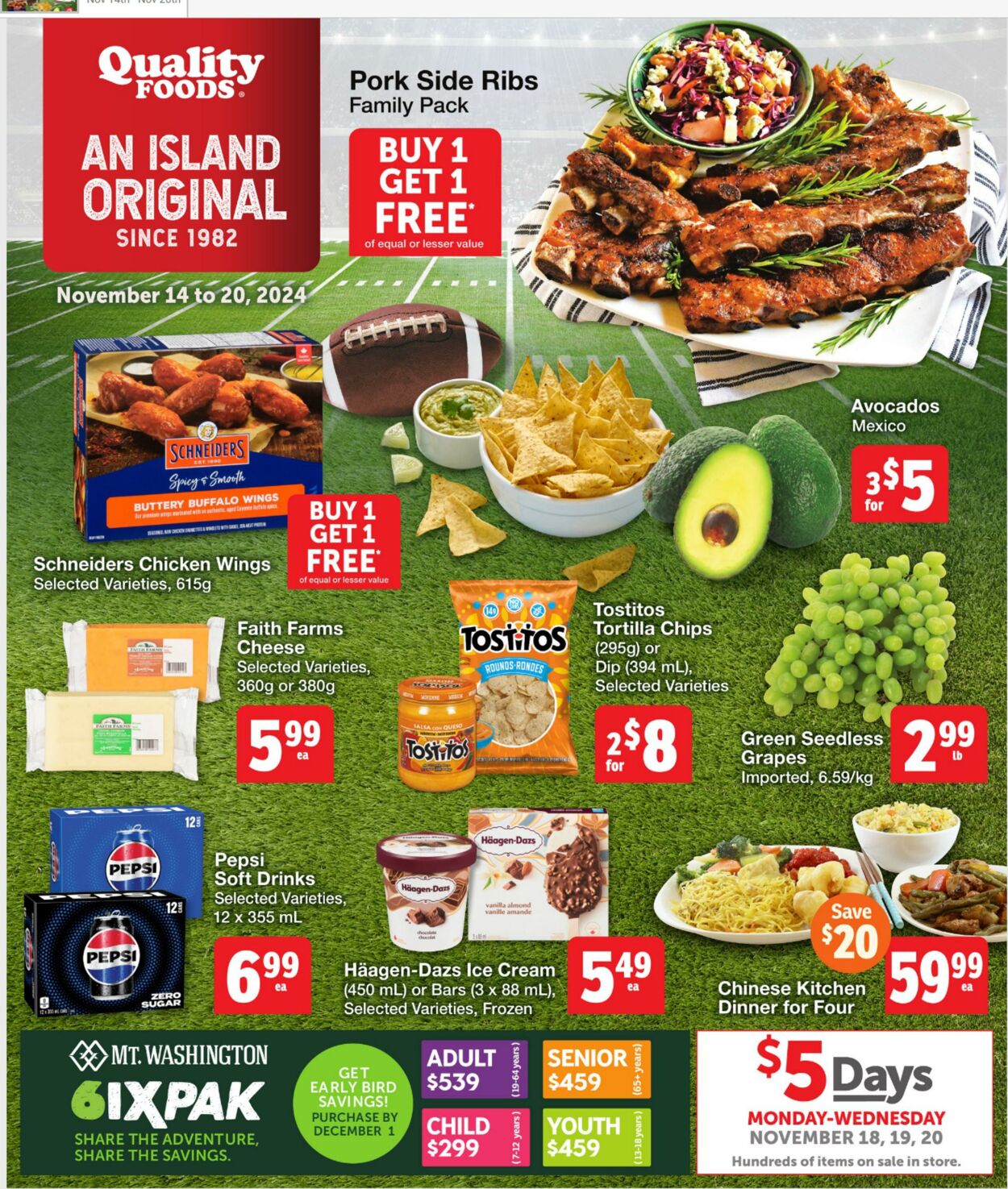 Quality Foods Promotional flyers