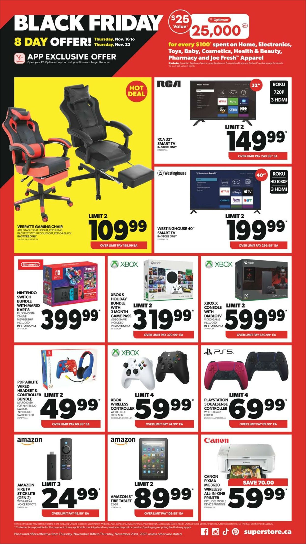 Flyer Real Canadian Superstore 16.11.2023 - 22.11.2023