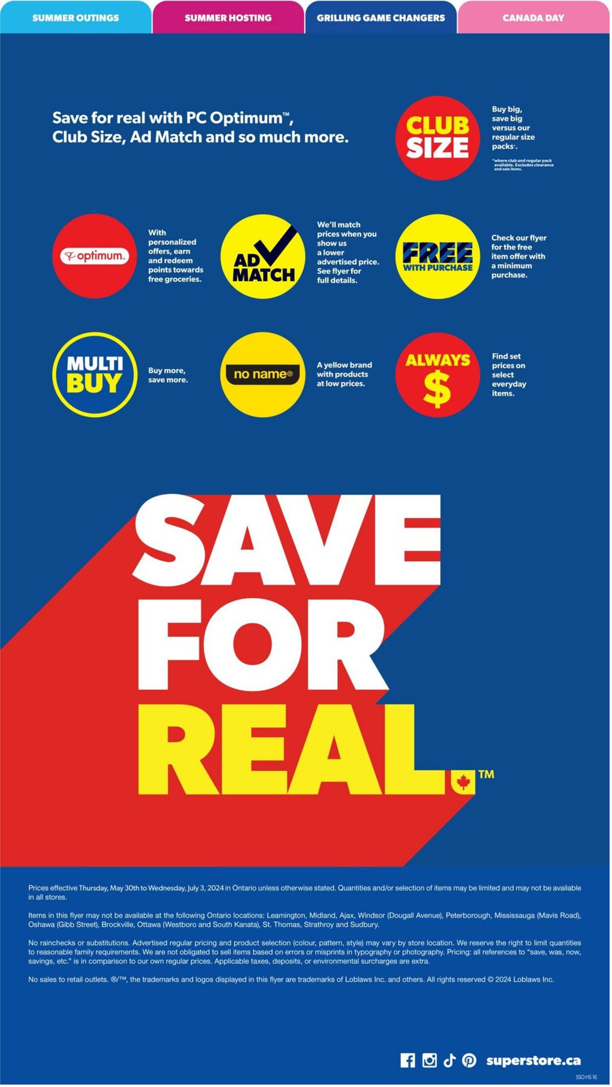 Flyer Real Canadian Superstore 30.05.2024 - 03.07.2024