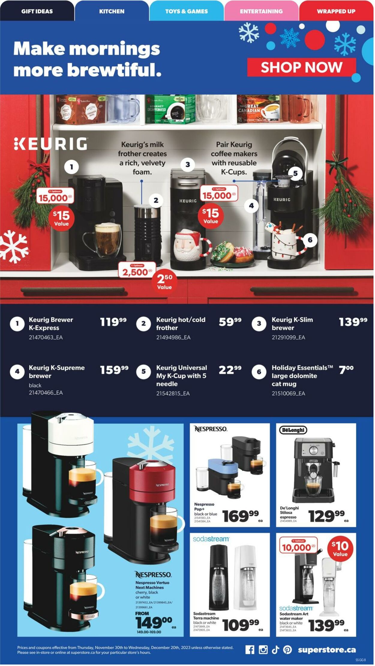 Flyer Real Canadian Superstore 30.11.2023 - 20.12.2023
