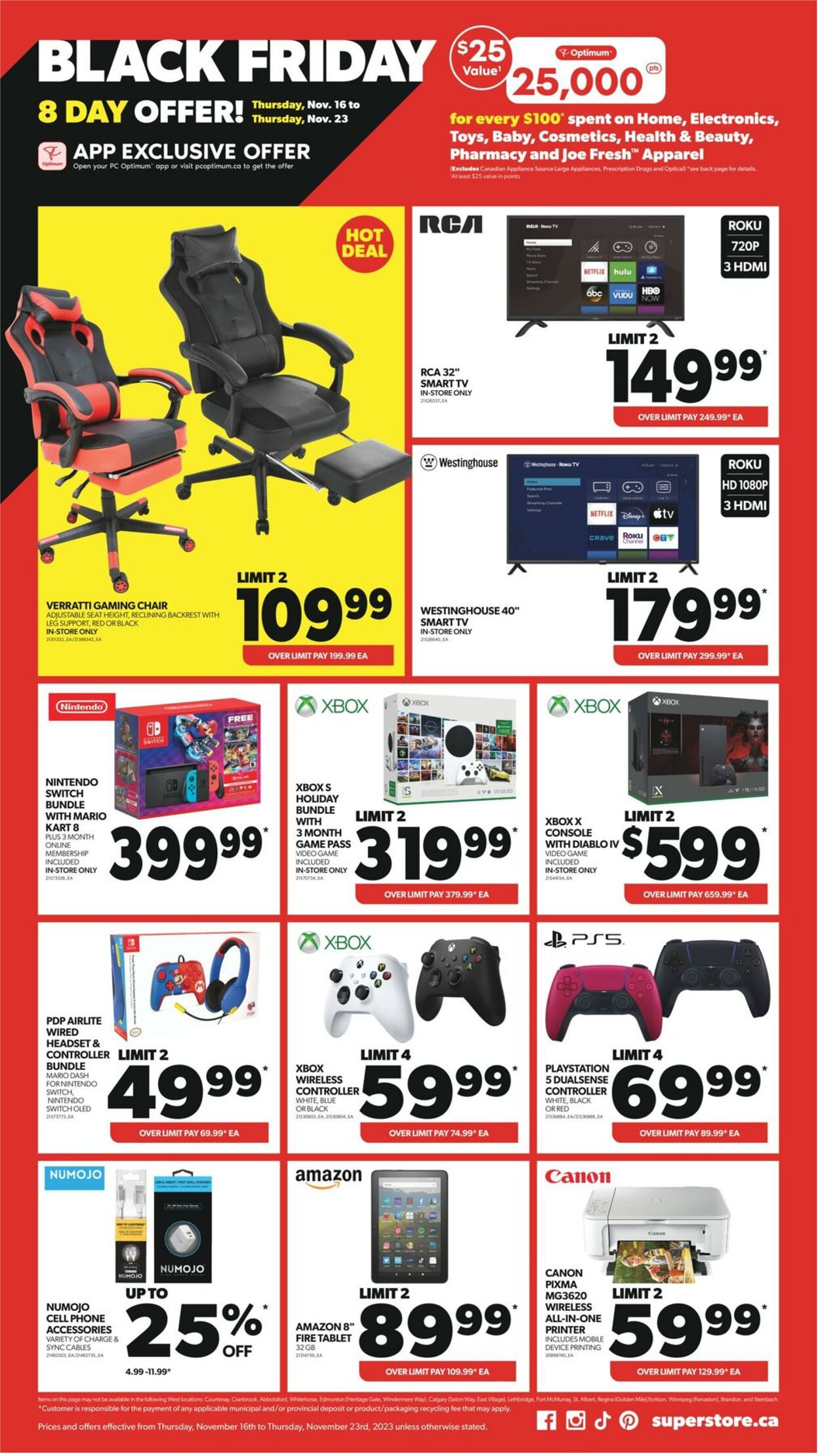 Flyer Real Canadian Superstore 16.11.2023 - 22.11.2023