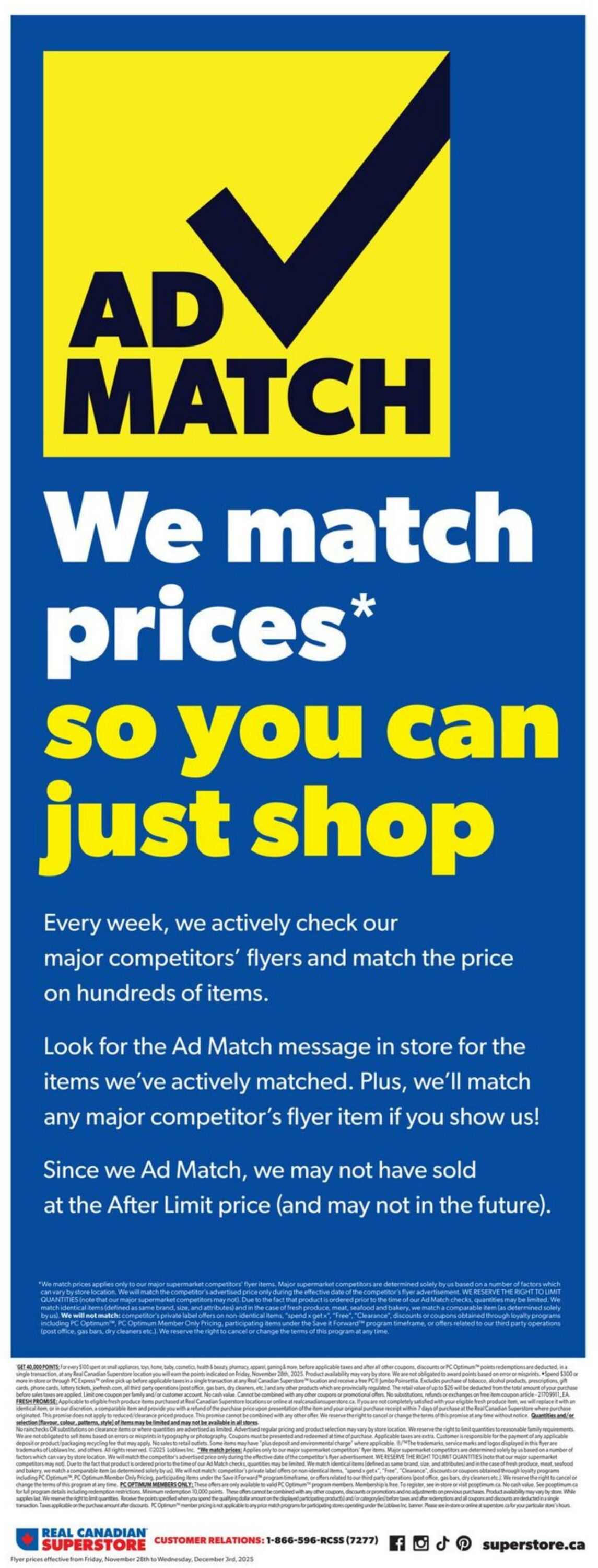 Flyer Real Canadian Superstore 28.11.2025 - 03.12.2025