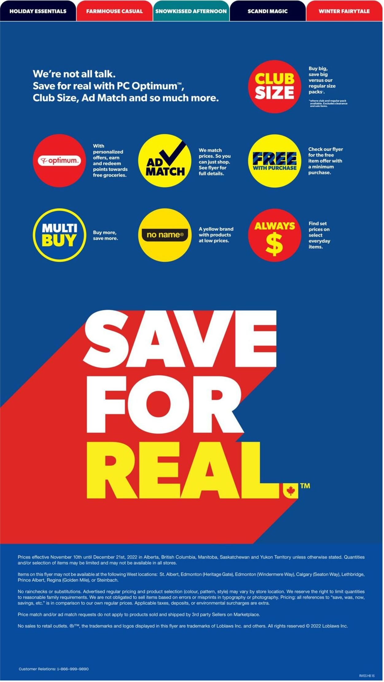 Flyer Real Canadian Superstore 10.11.2022 - 21.12.2022