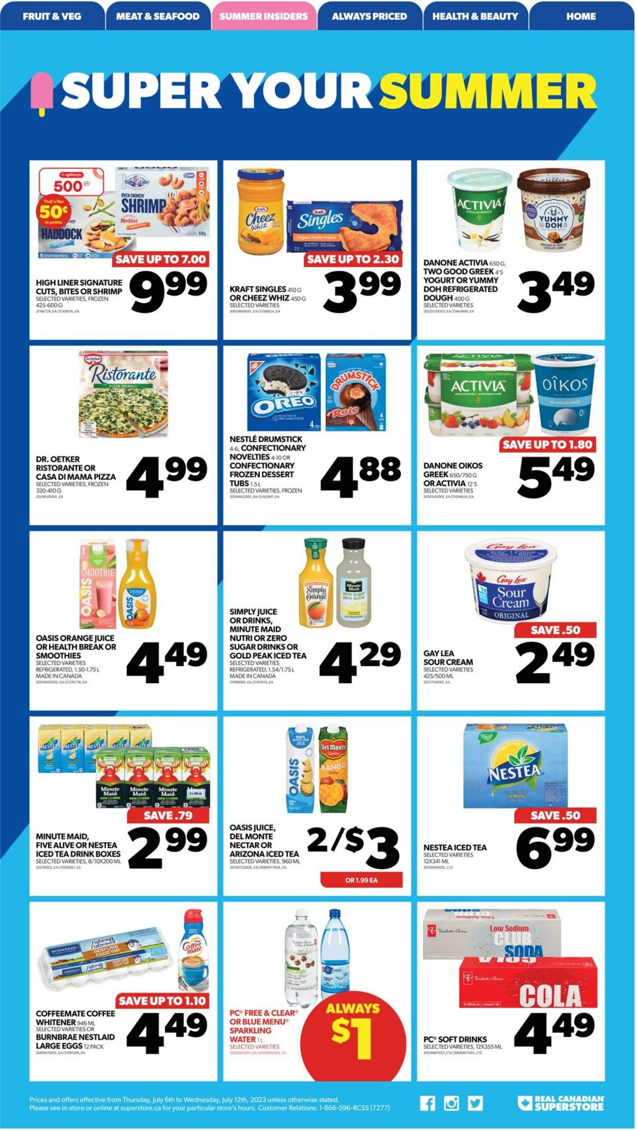 Flyer Real Canadian Superstore 06.07.2023 - 12.07.2023