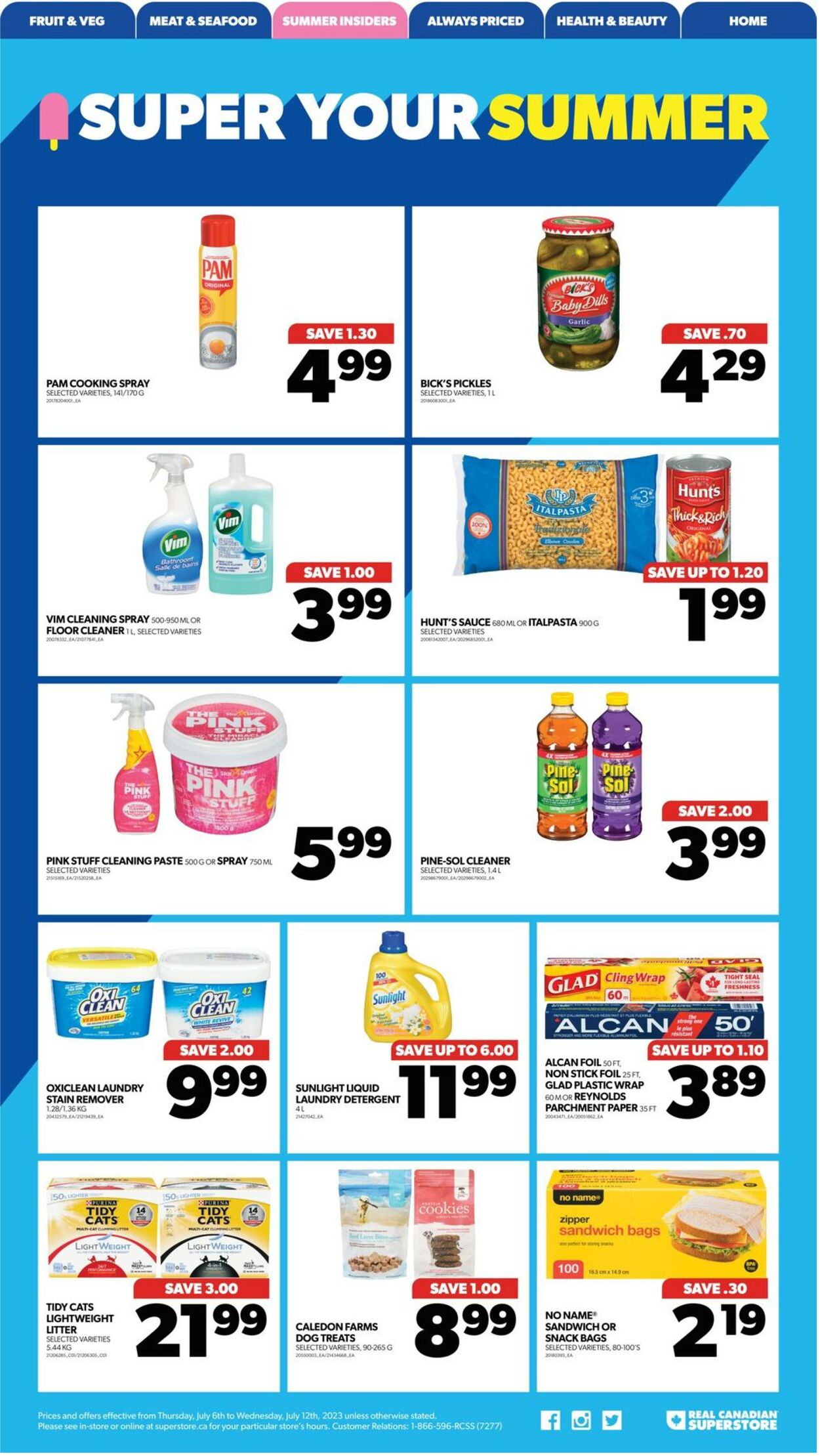 Flyer Real Canadian Superstore 06.07.2023 - 12.07.2023