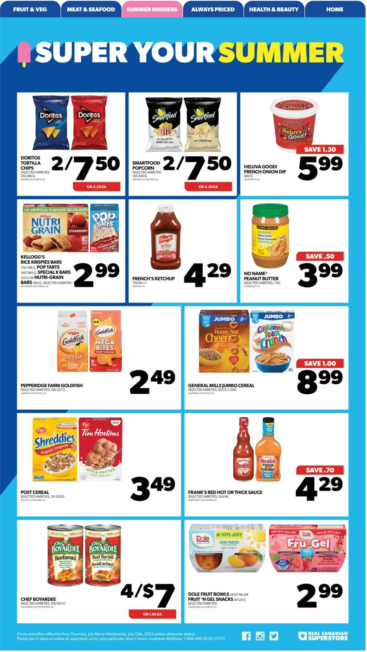 Flyer Real Canadian Superstore 06.07.2023 - 12.07.2023