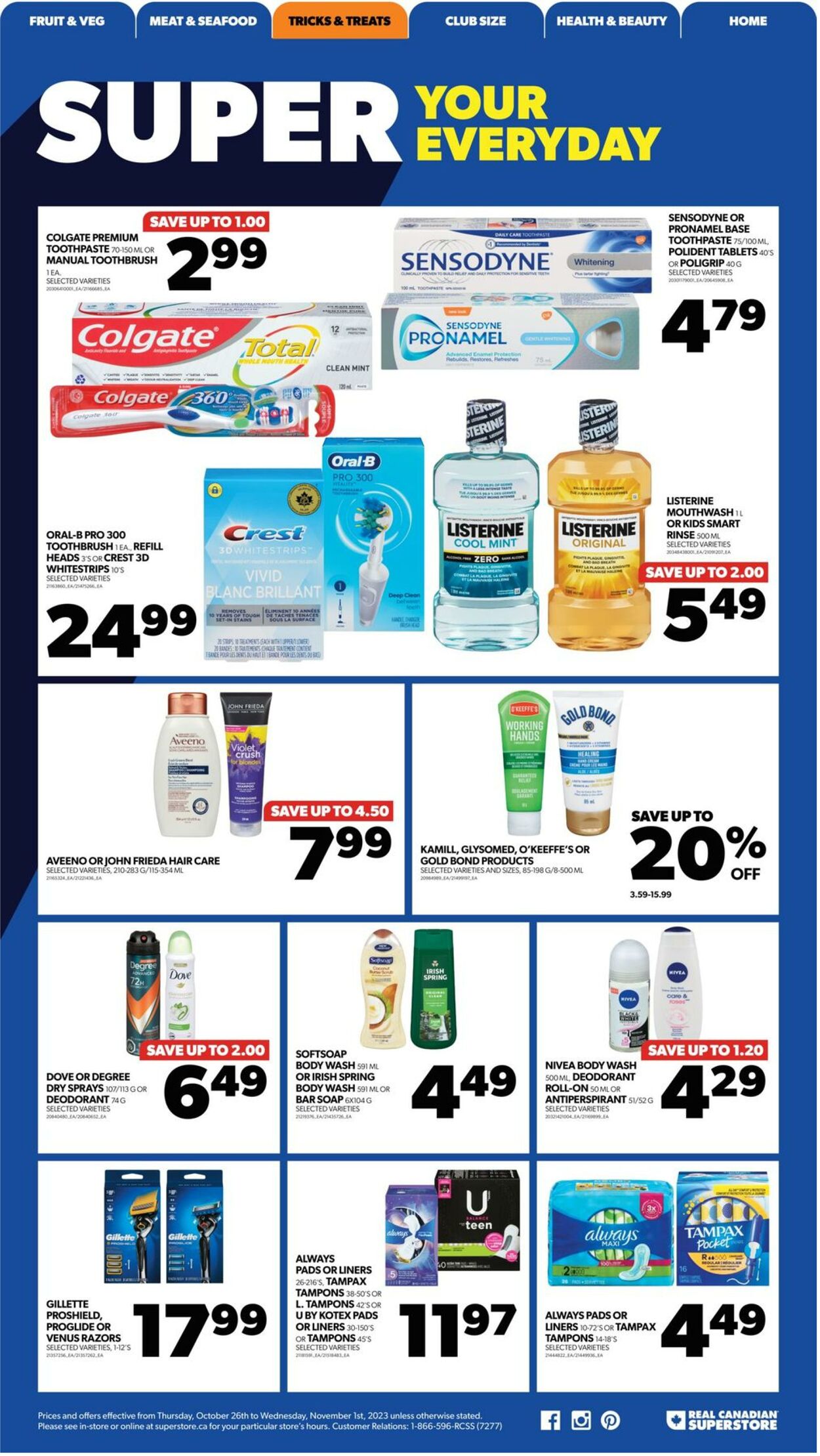 Flyer Real Canadian Superstore 26.10.2023 - 01.11.2023