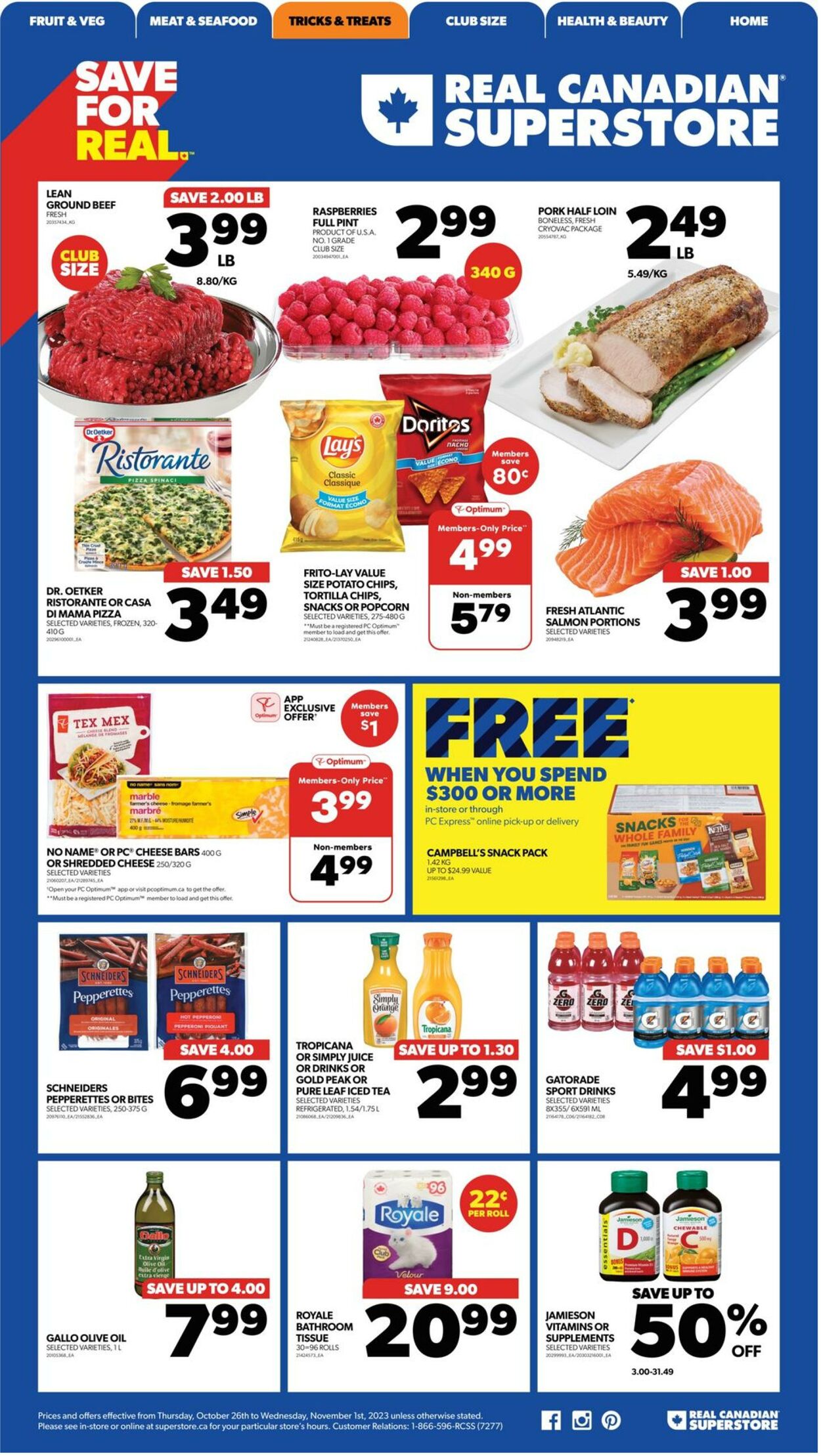 Flyer Real Canadian Superstore 26.10.2023 - 01.11.2023