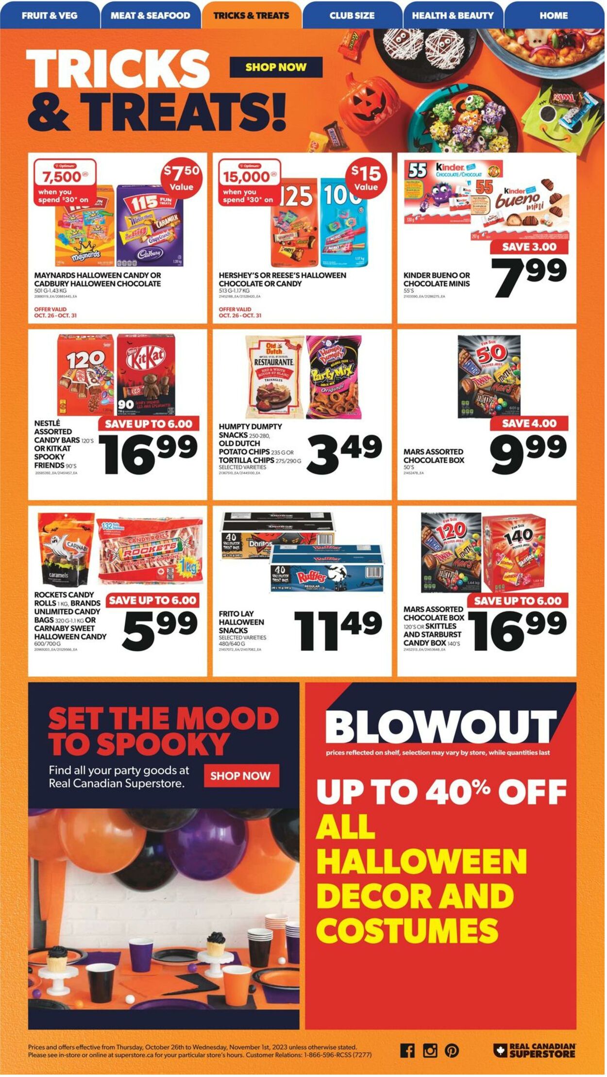 Flyer Real Canadian Superstore 26.10.2023 - 01.11.2023