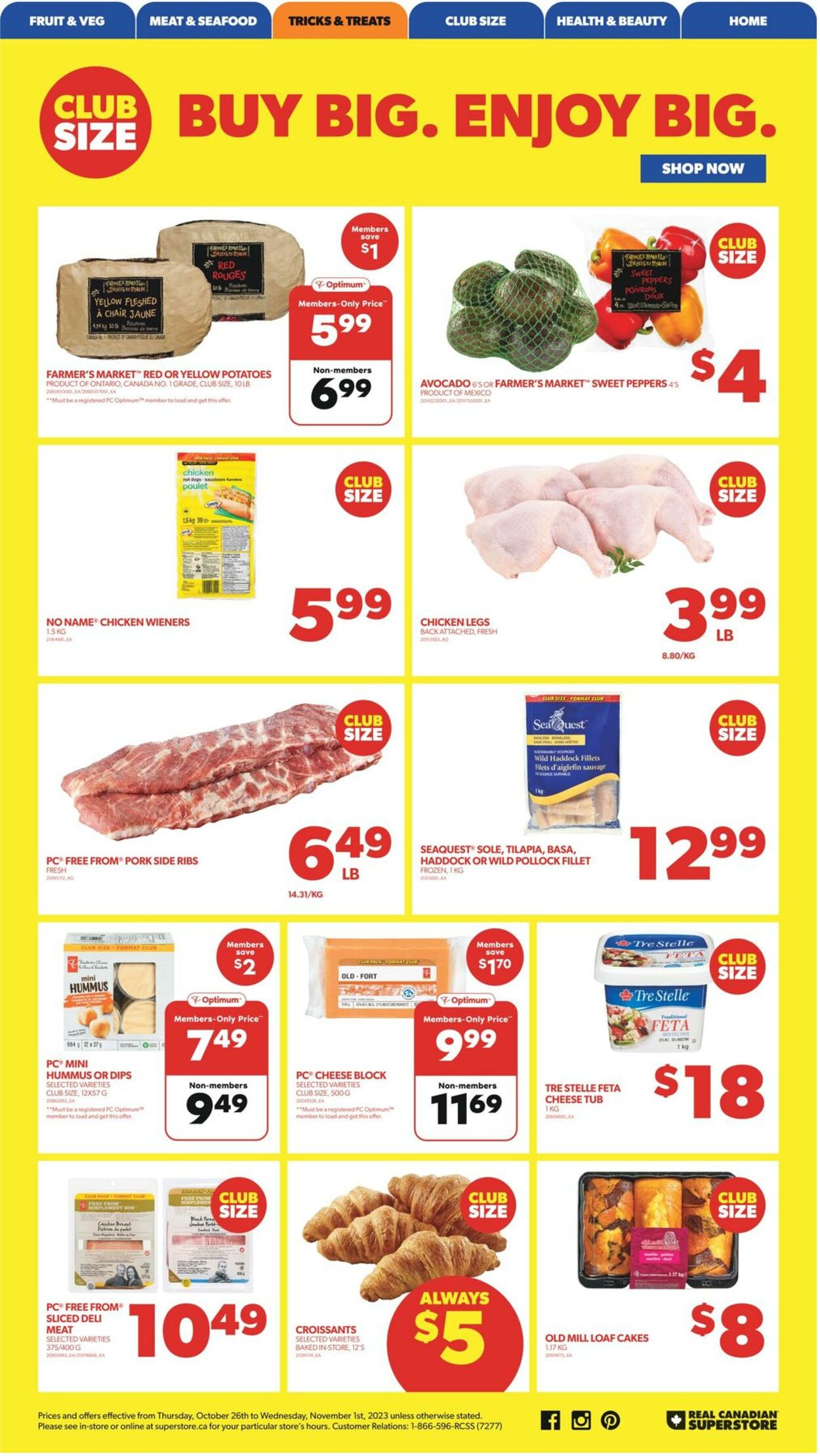 Flyer Real Canadian Superstore 26.10.2023 - 01.11.2023