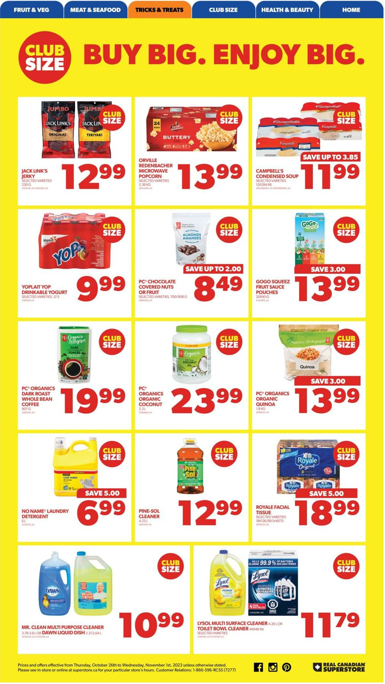 Flyer Real Canadian Superstore 26.10.2023 - 01.11.2023