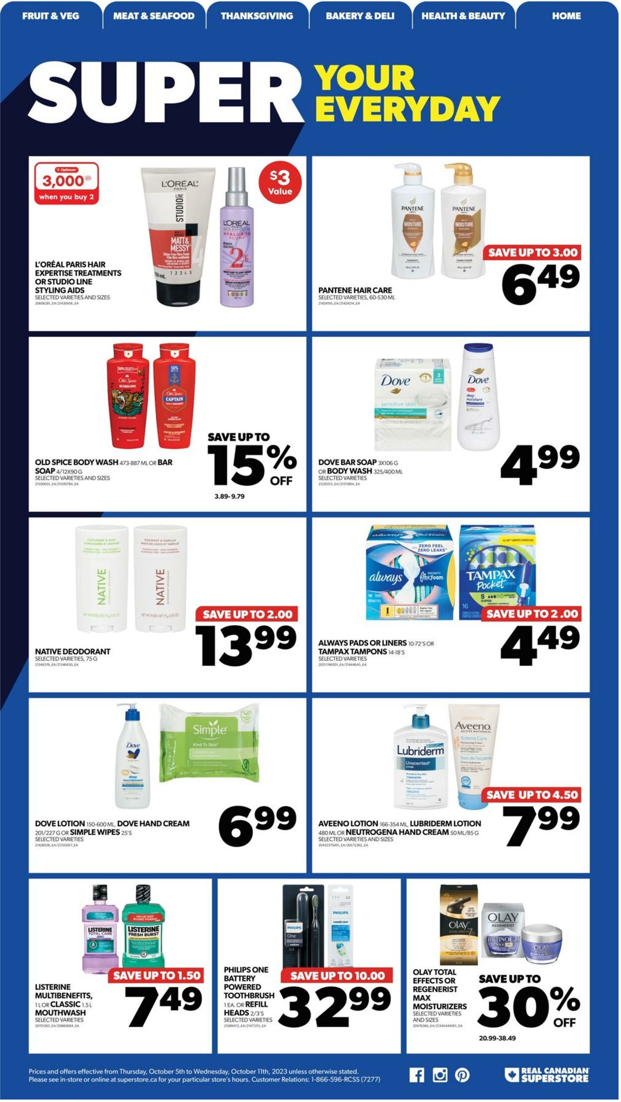 Flyer Real Canadian Superstore 05.10.2023 - 11.10.2023