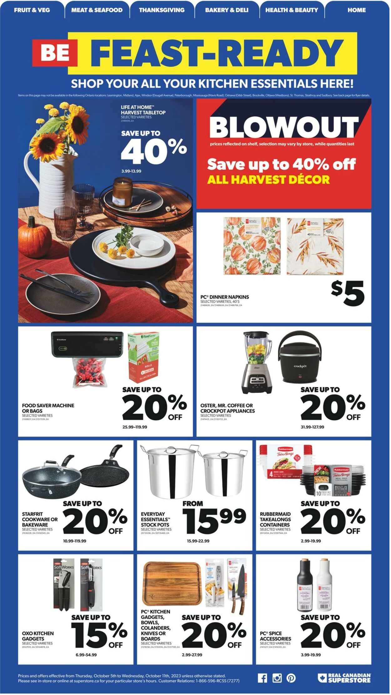 Flyer Real Canadian Superstore 05.10.2023 - 11.10.2023