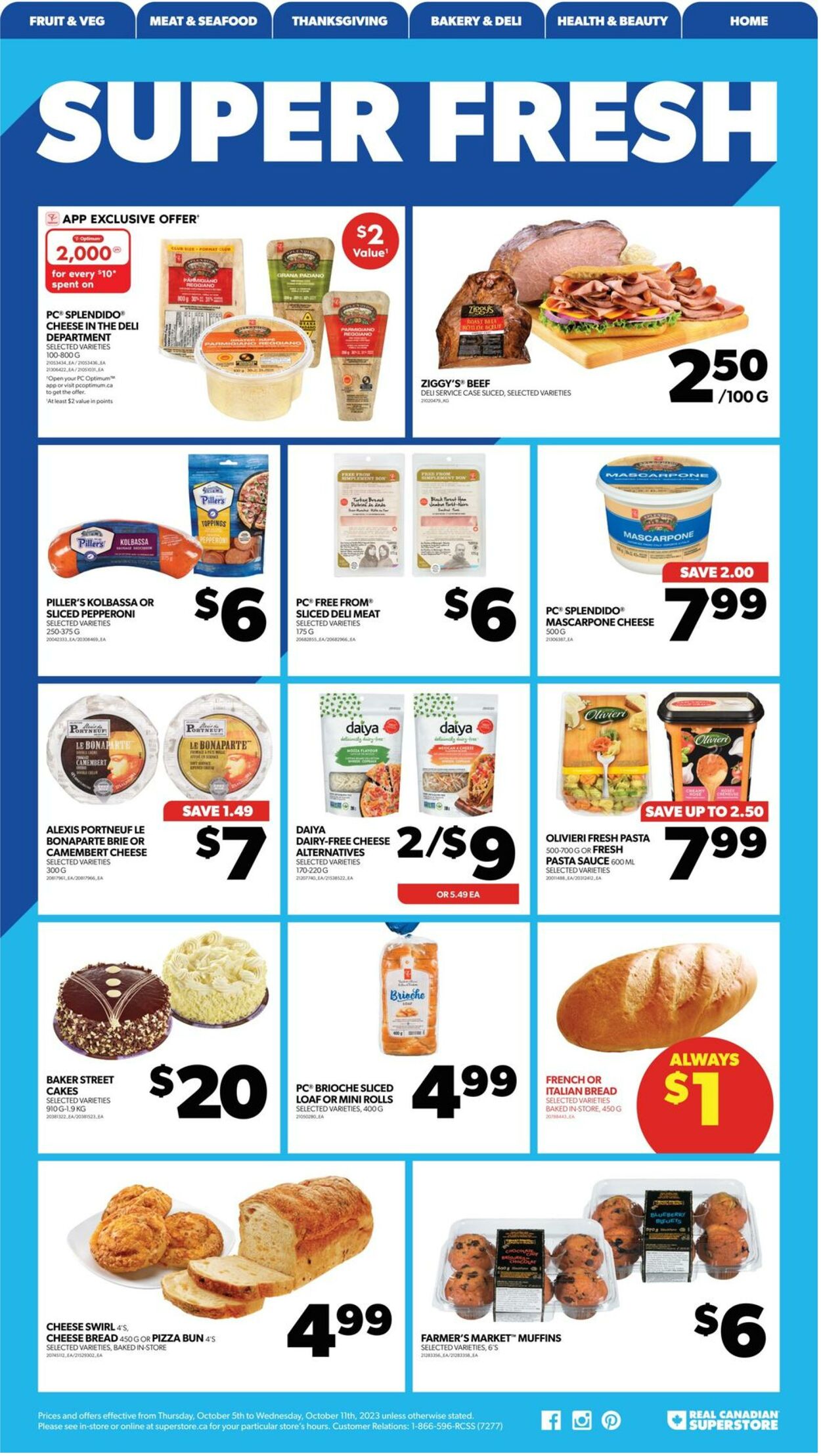 Flyer Real Canadian Superstore 05.10.2023 - 11.10.2023