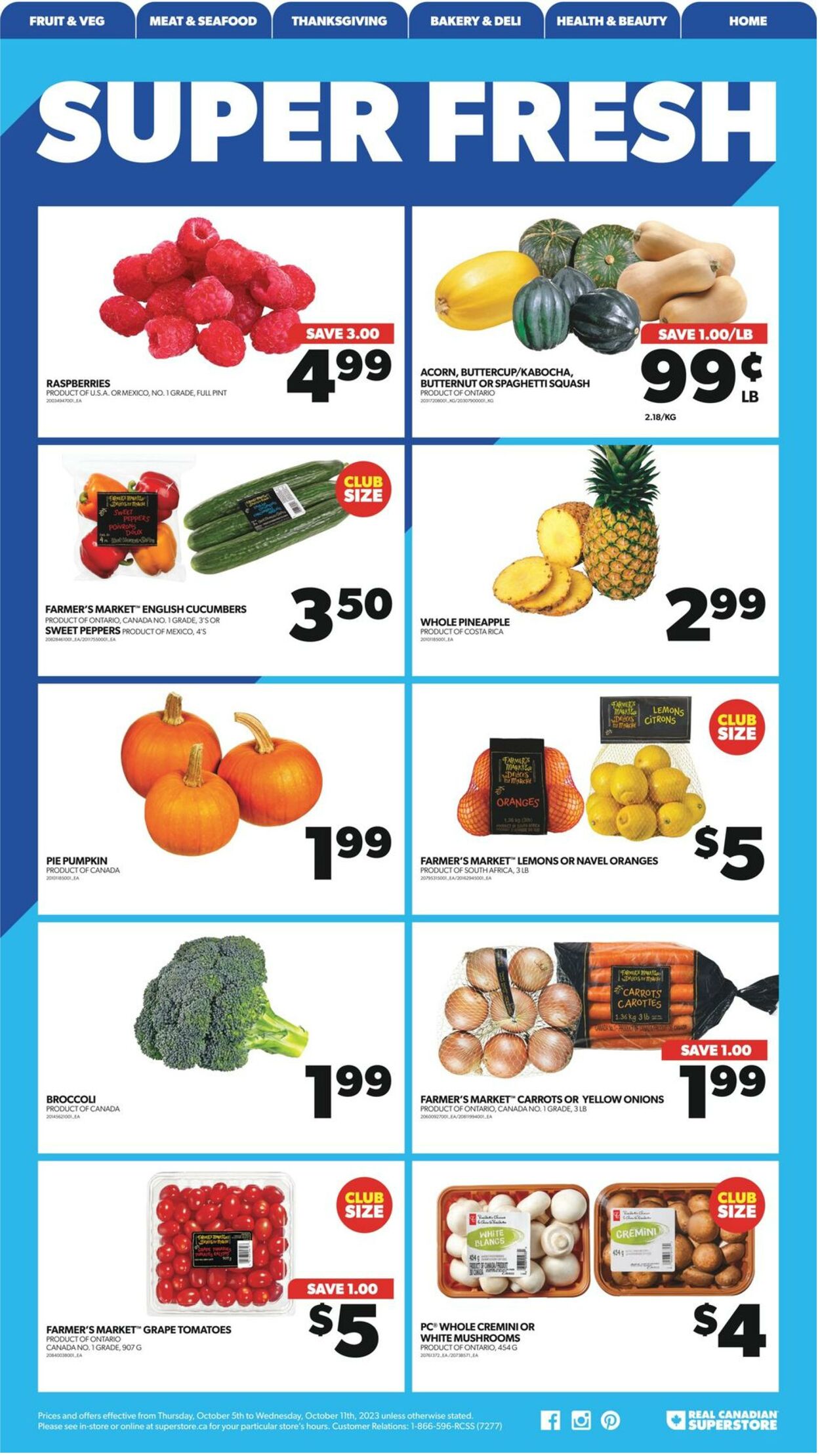 Flyer Real Canadian Superstore 05.10.2023 - 11.10.2023