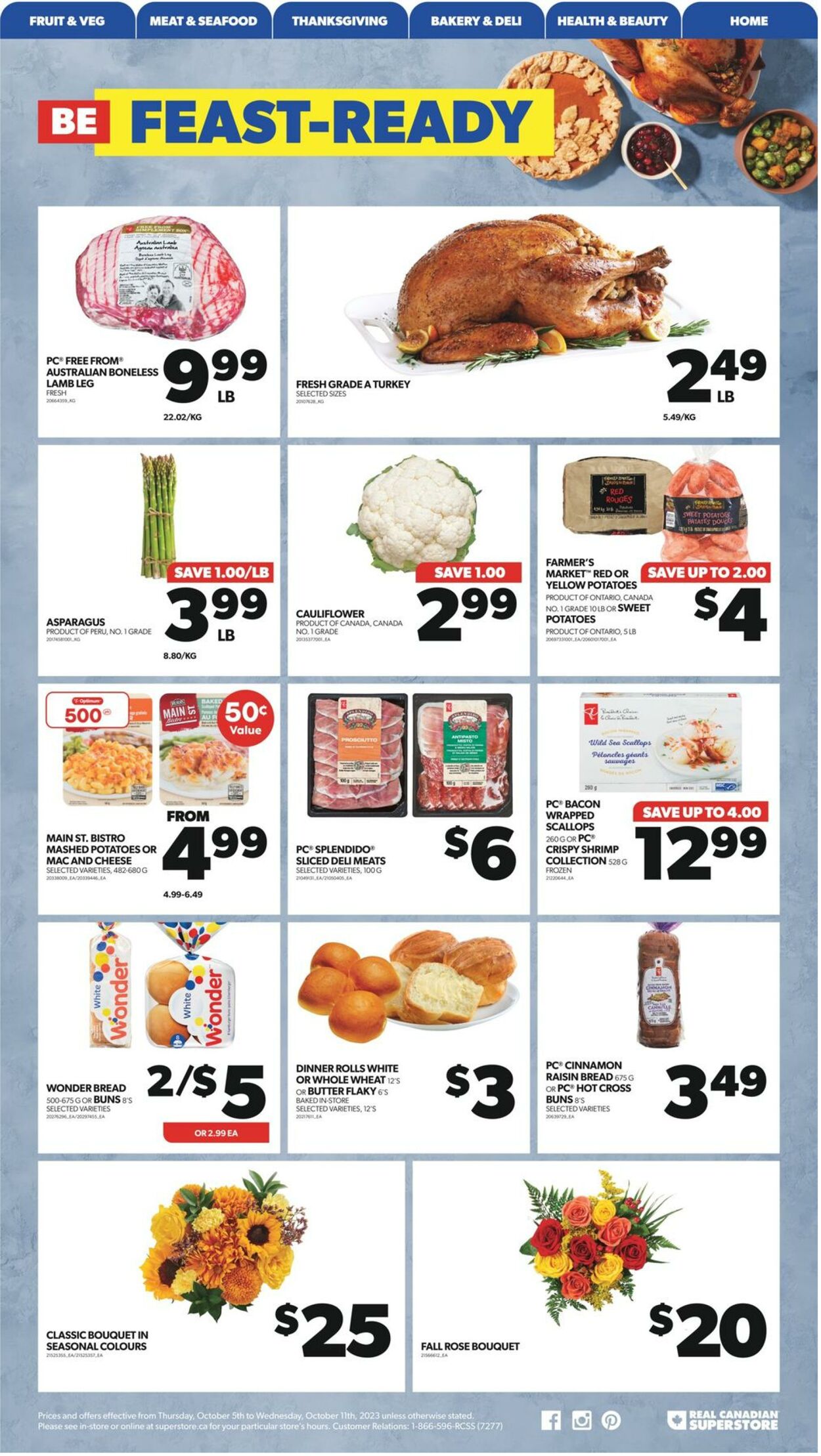 Flyer Real Canadian Superstore 05.10.2023 - 11.10.2023