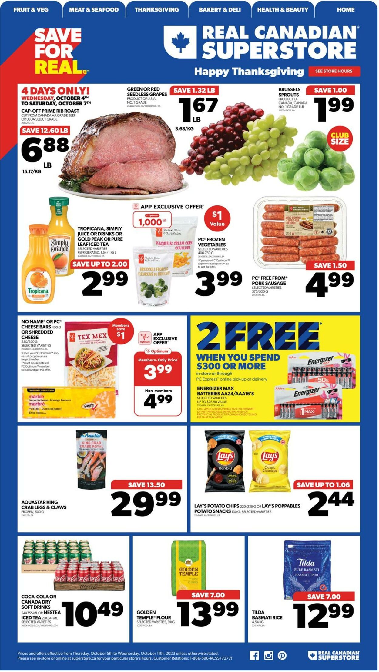 Flyer Real Canadian Superstore 05.10.2023 - 11.10.2023