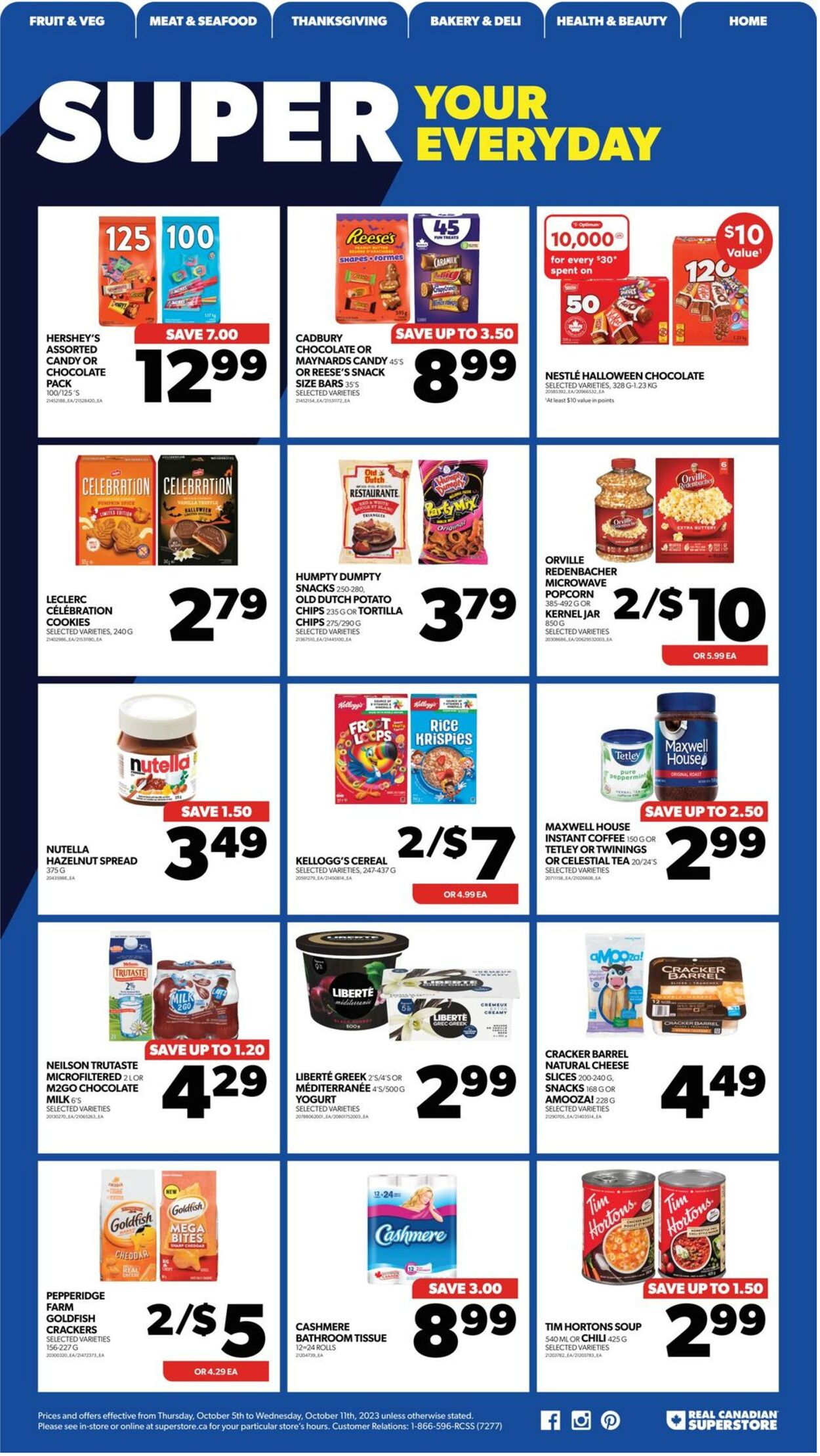 Flyer Real Canadian Superstore 05.10.2023 - 11.10.2023