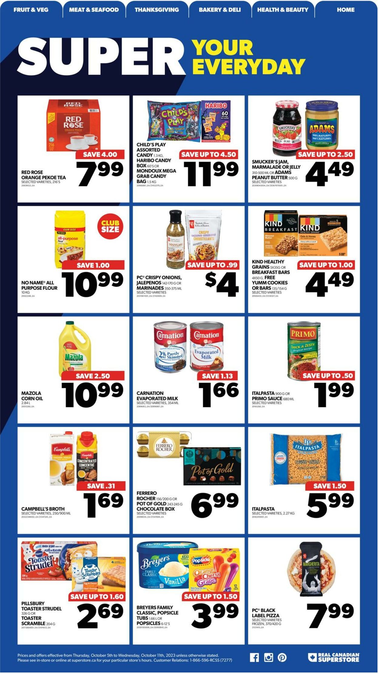 Flyer Real Canadian Superstore 05.10.2023 - 11.10.2023