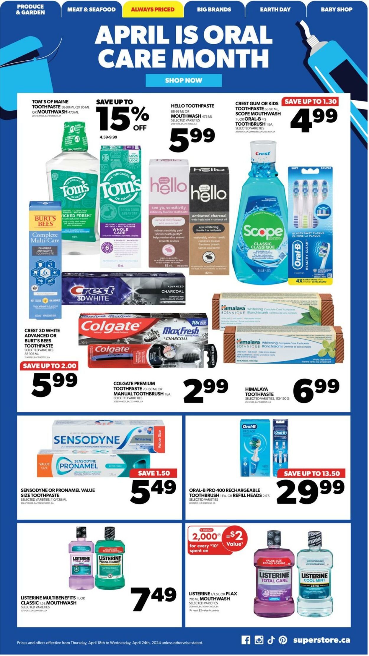 Flyer Real Canadian Superstore 18.04.2024 - 24.04.2024
