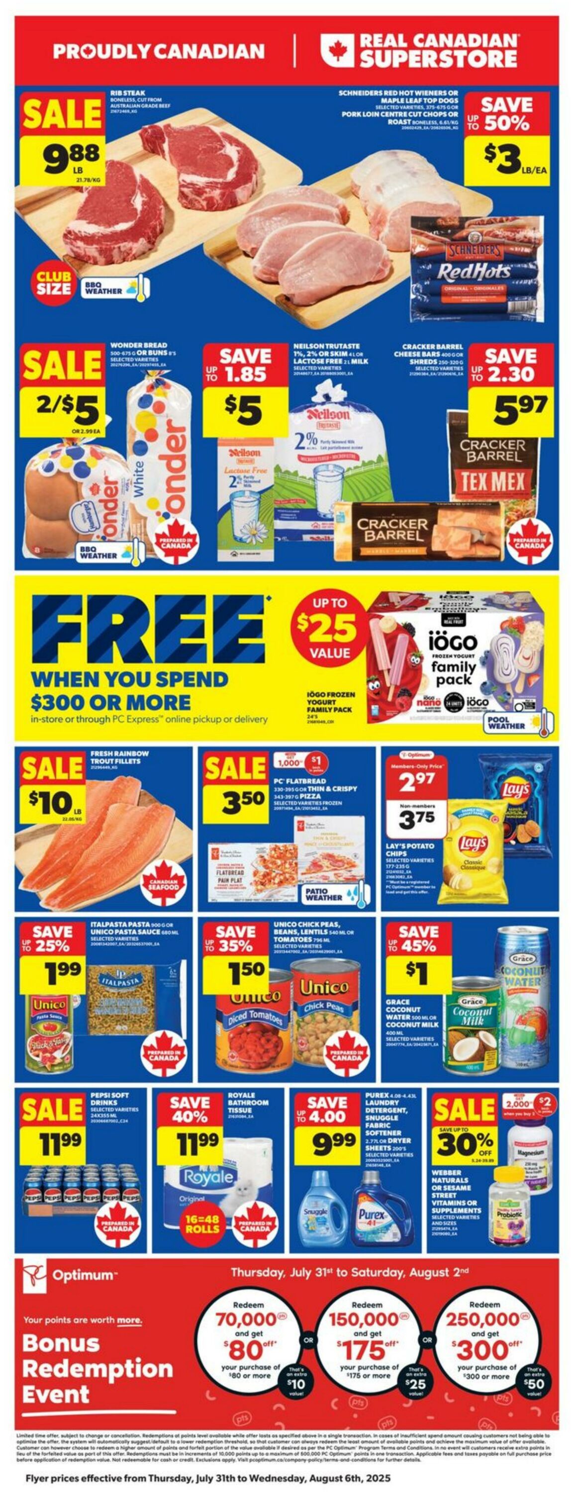 Flyer Real Canadian Superstore 31.07.2025 - 06.08.2025