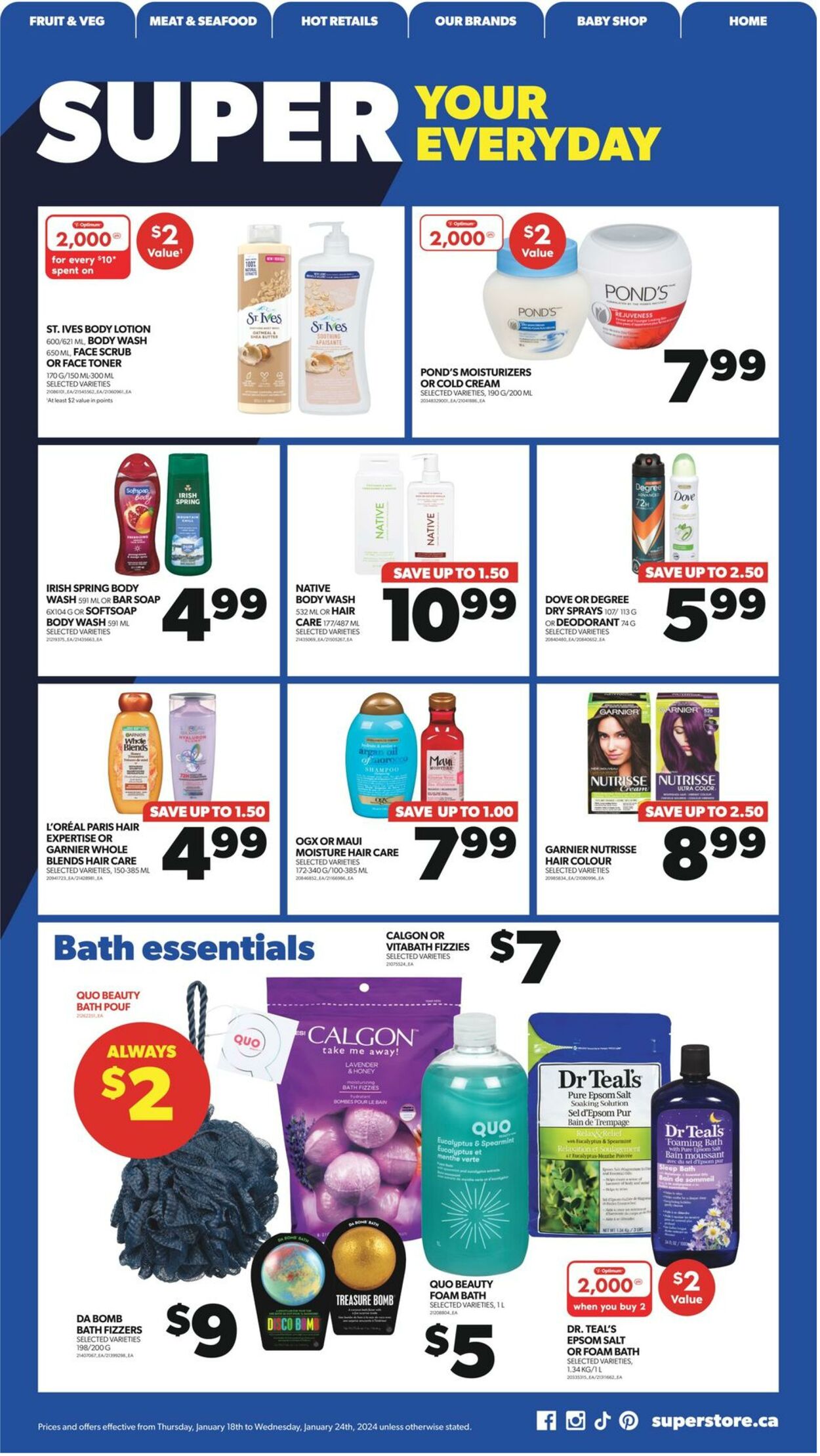 Flyer Real Canadian Superstore 18.01.2024 - 24.01.2024