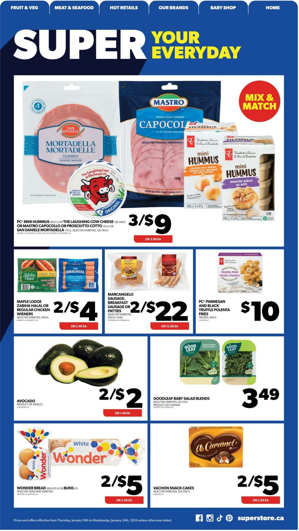 Flyer Real Canadian Superstore 18.01.2024 - 24.01.2024