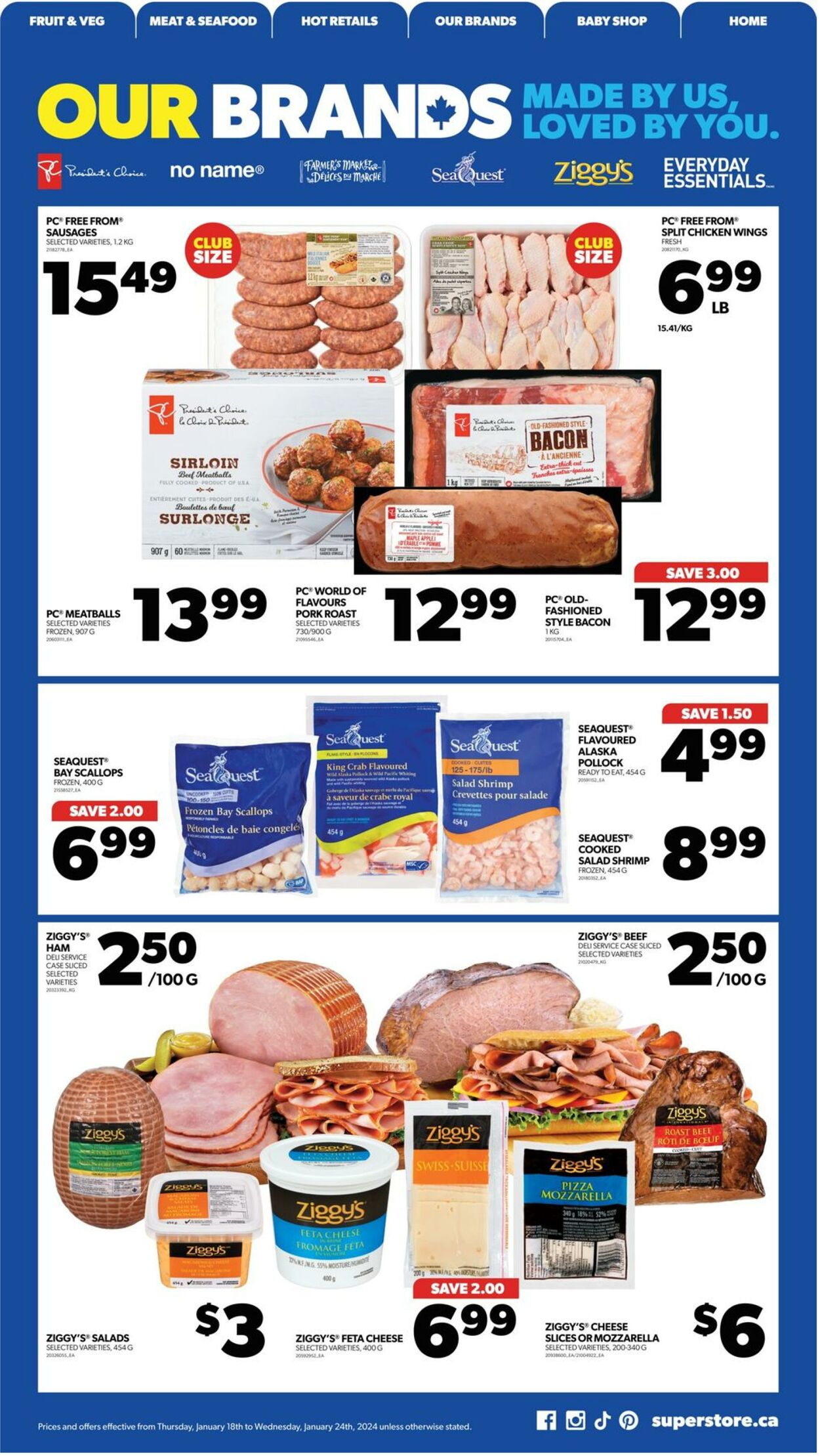 Flyer Real Canadian Superstore 18.01.2024 - 24.01.2024